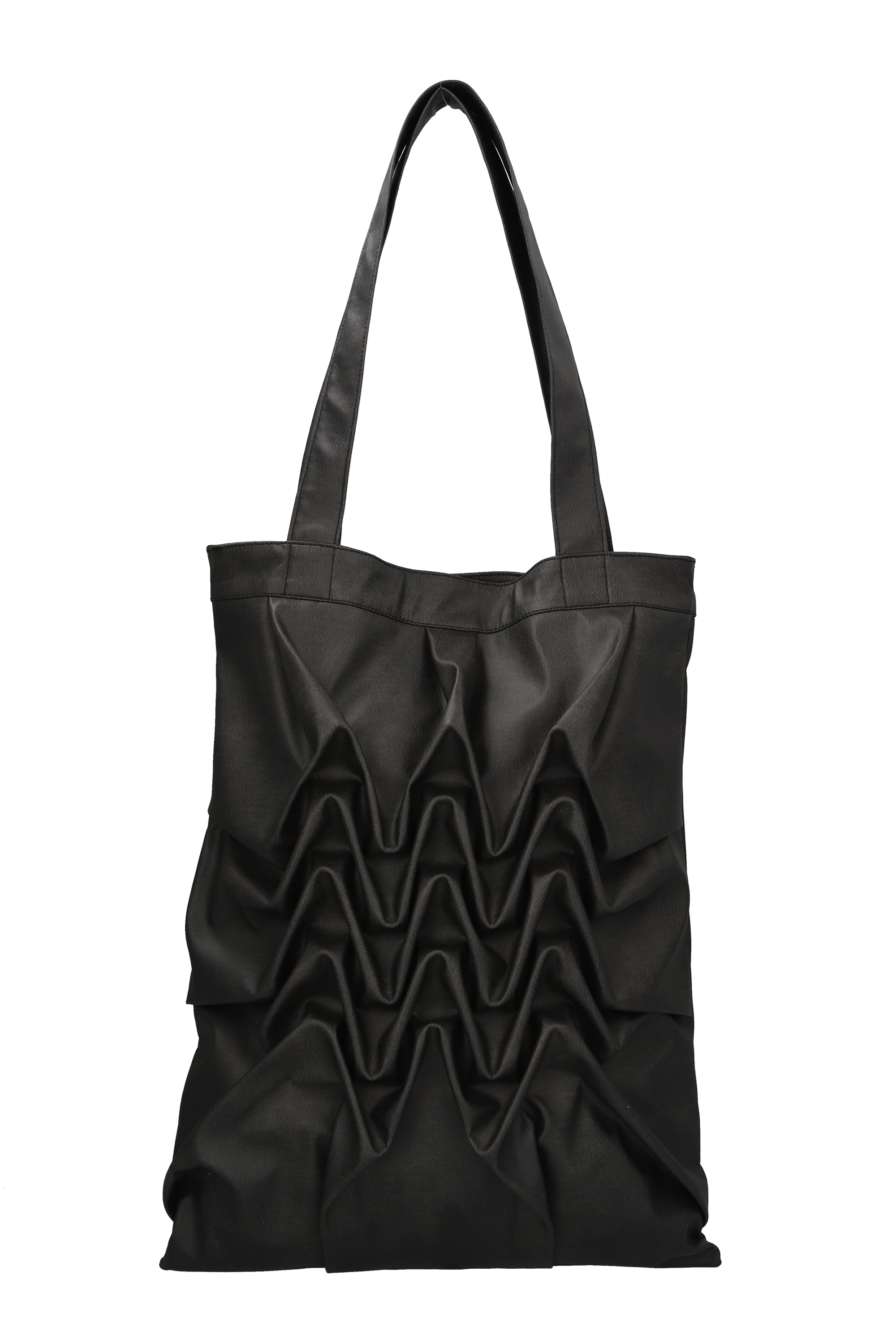 Undulating tote bag M- Black