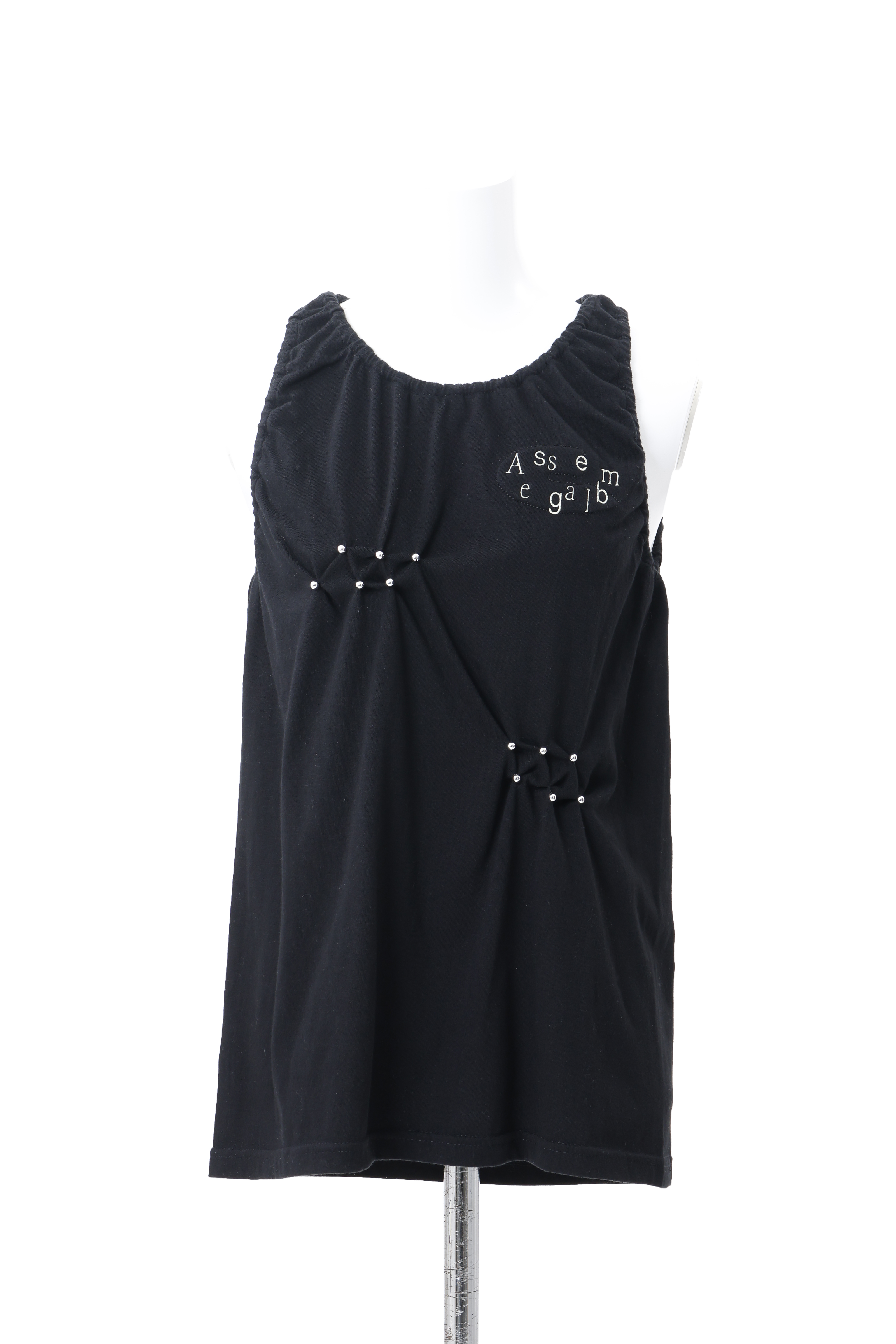 Assemblage smocking gather tank top - Black