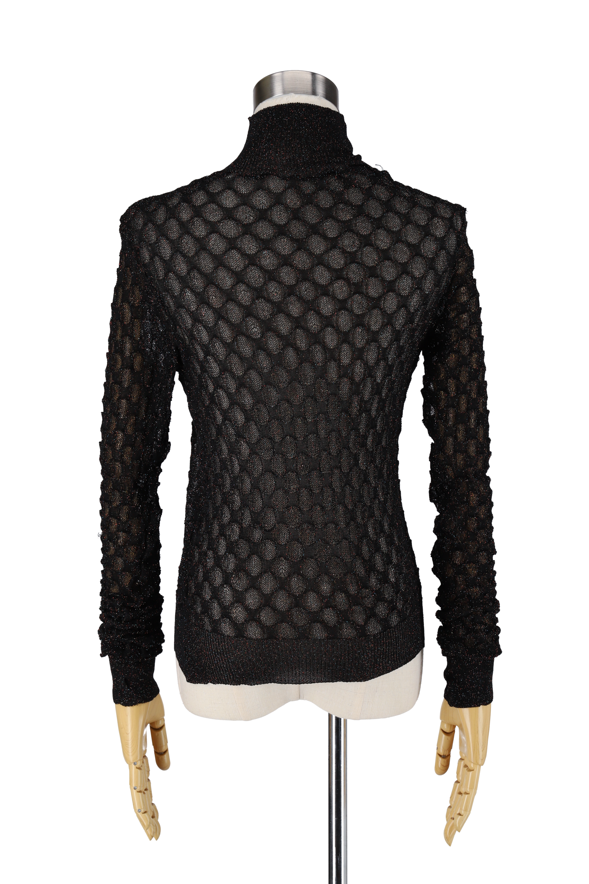 Bubble knit pullover - Black