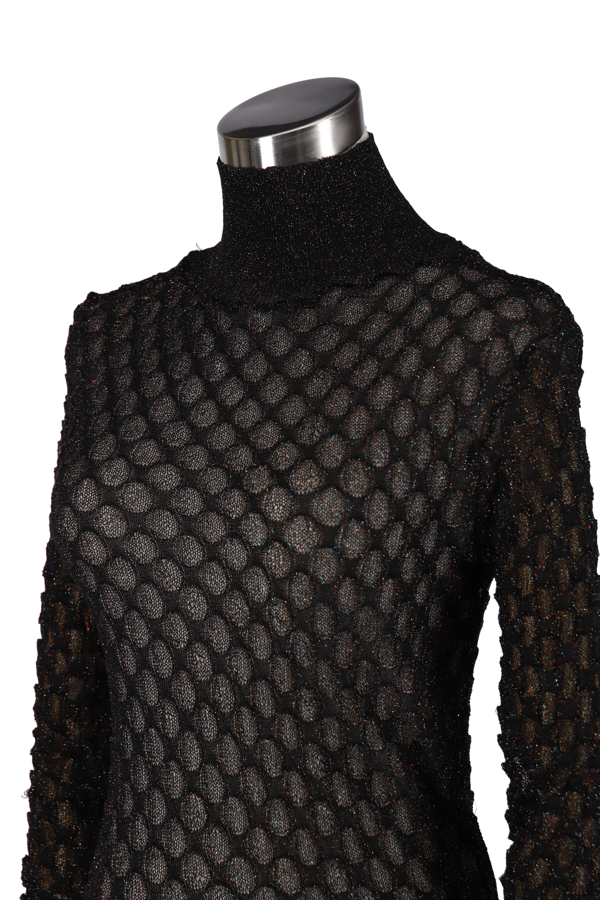 Bubble knit pullover - Black