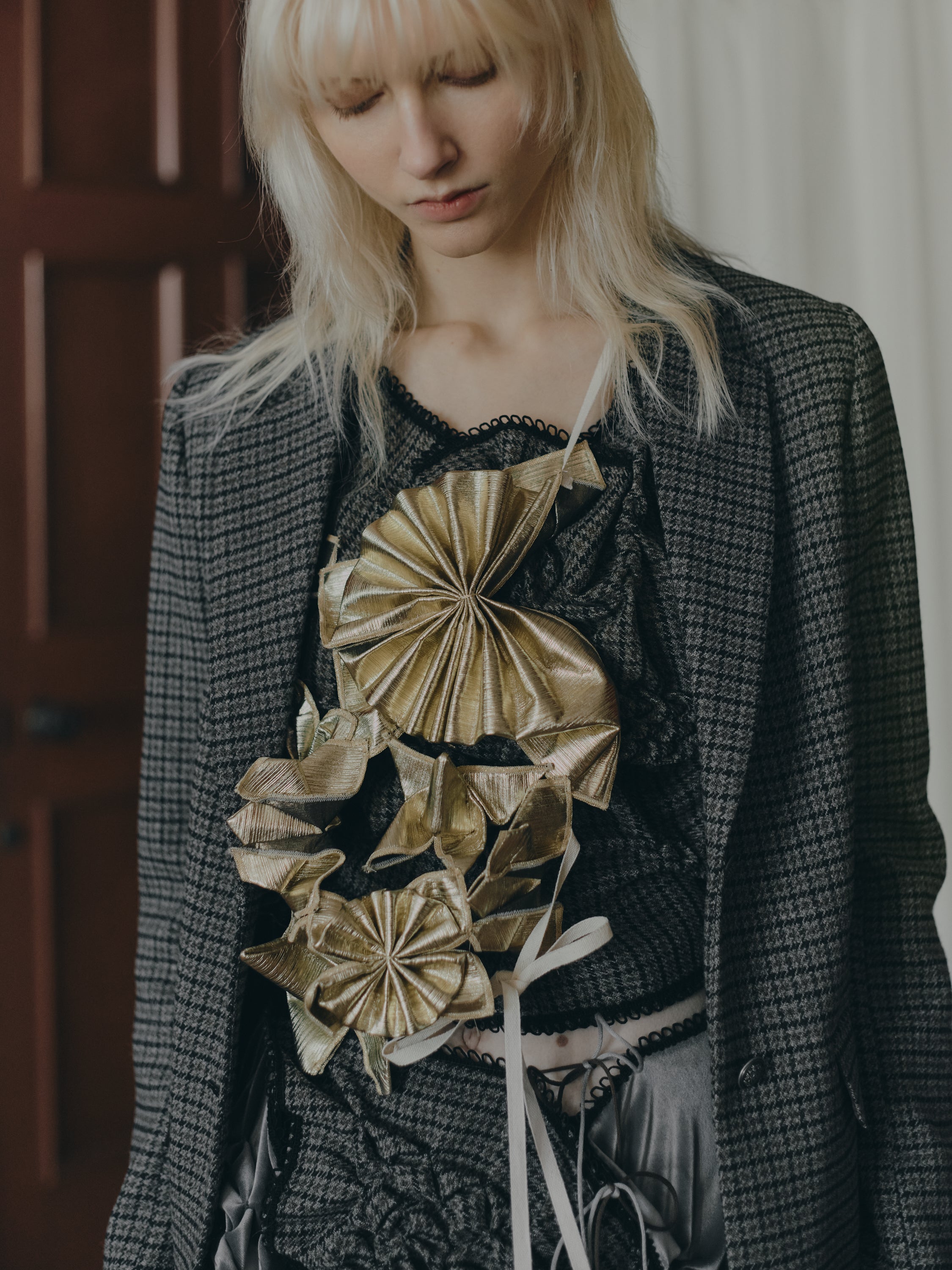 Origami bustier - Gold