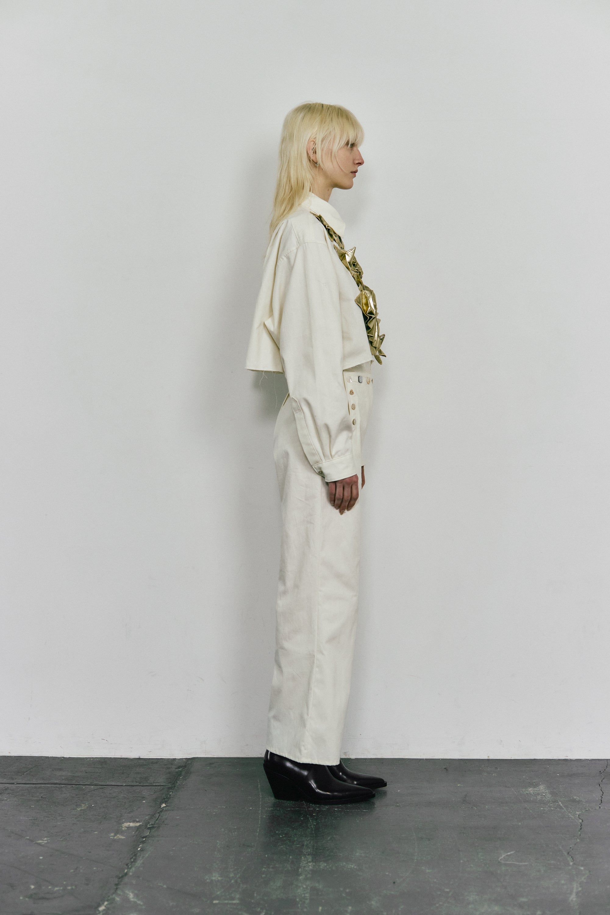 Origami shirt - Gold