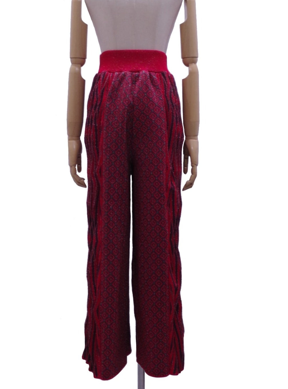 Pleats knit pants