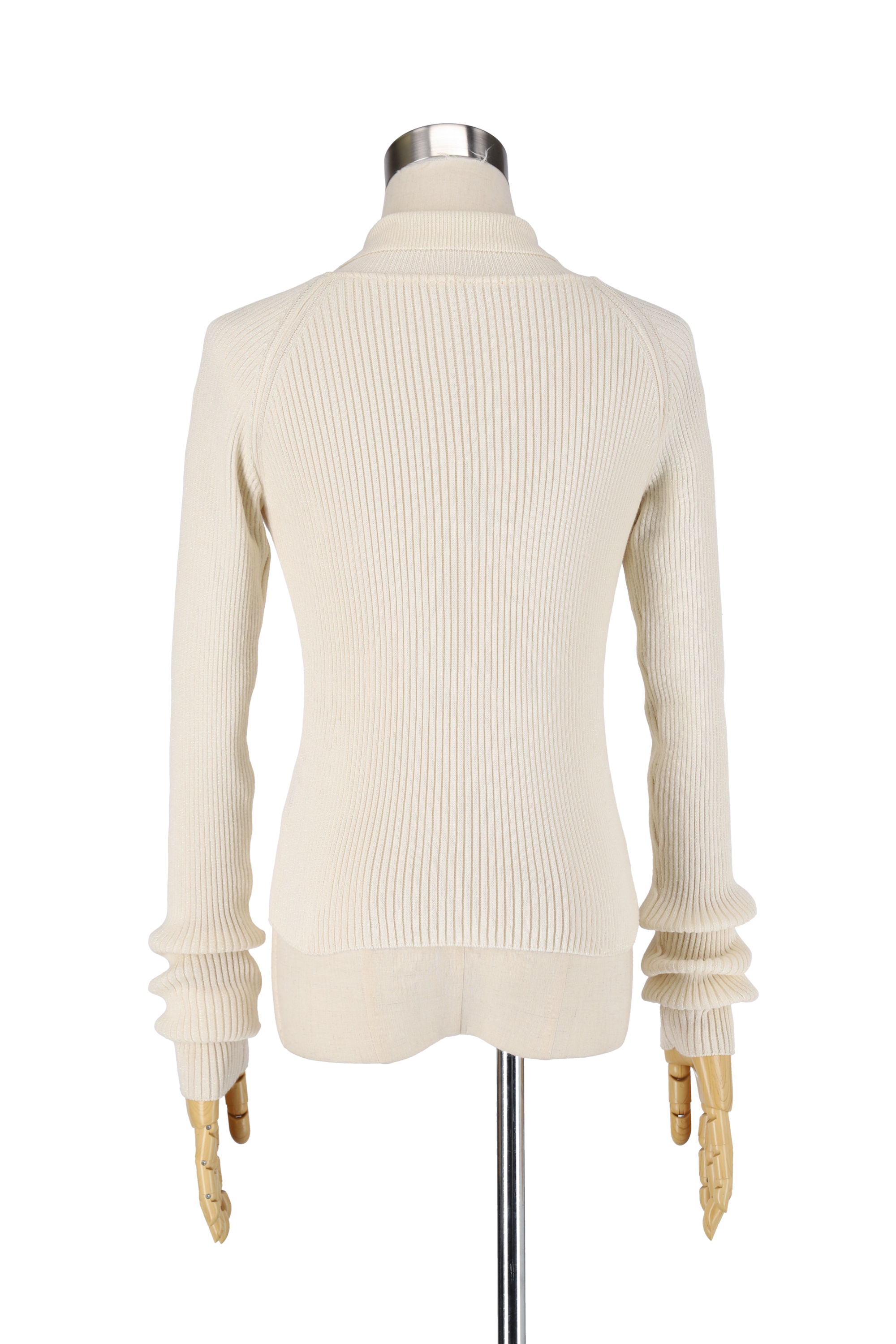 Bubble rib cardigan - Ivory