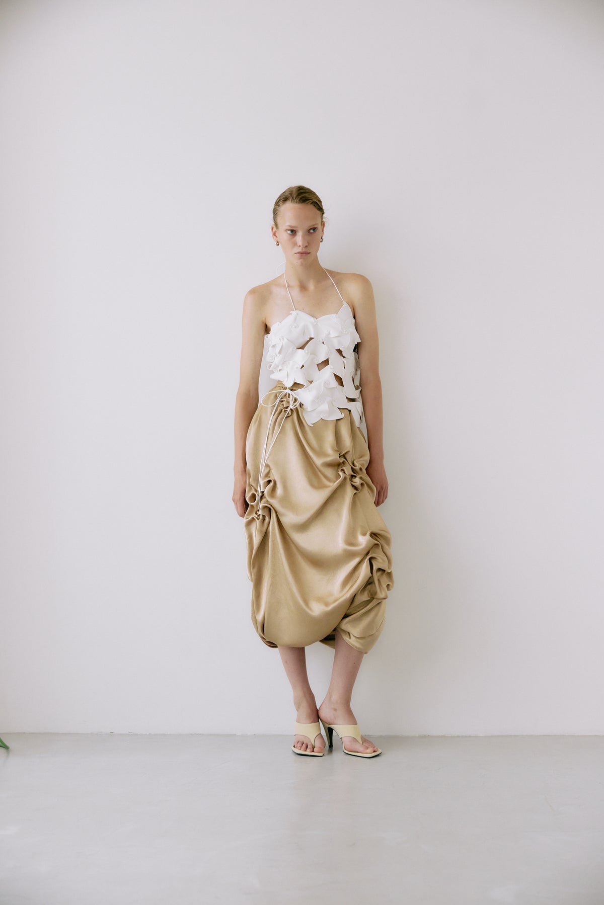 Puzzle assemble bustier - Off-white