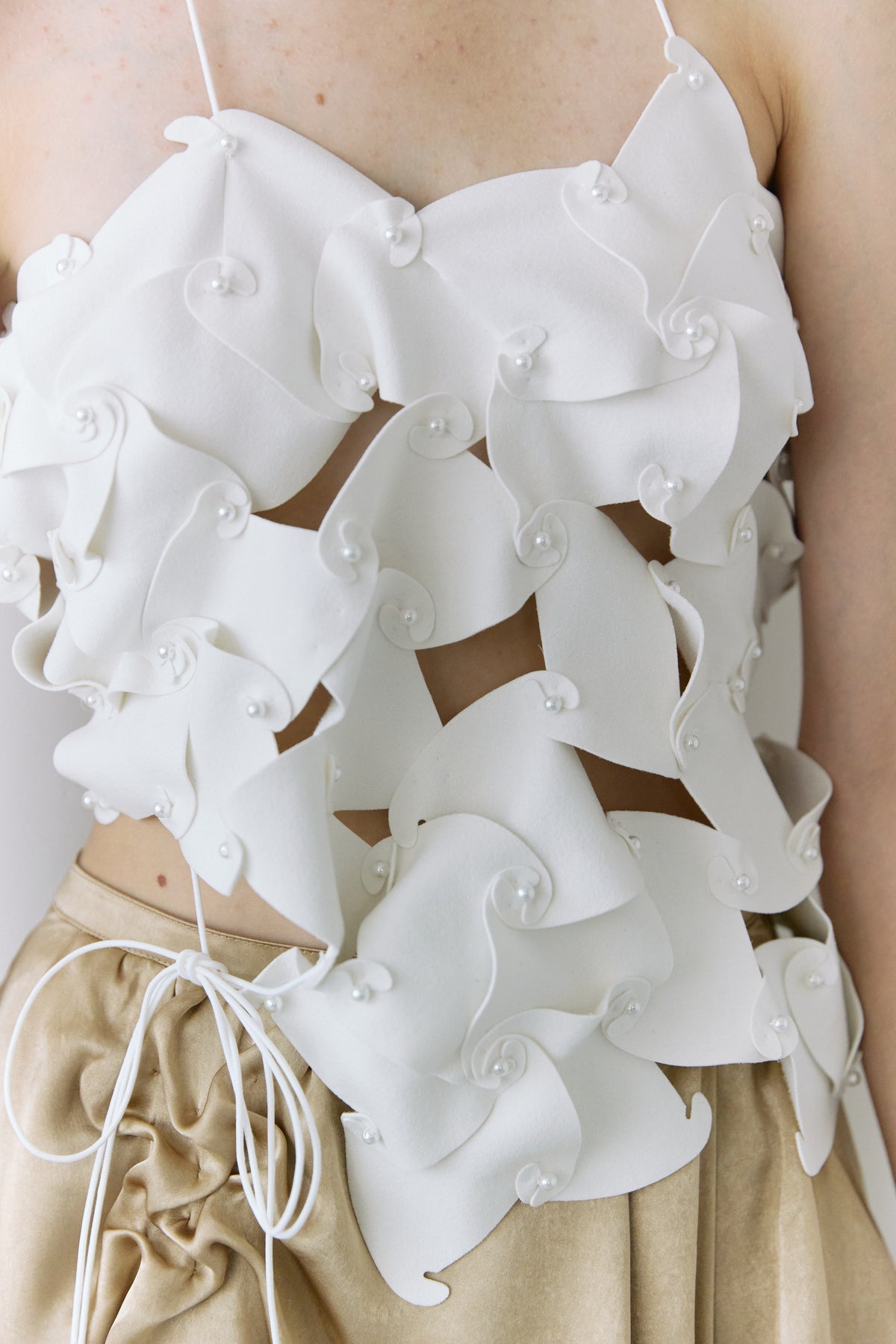 Puzzle assemble bustier - Off-white