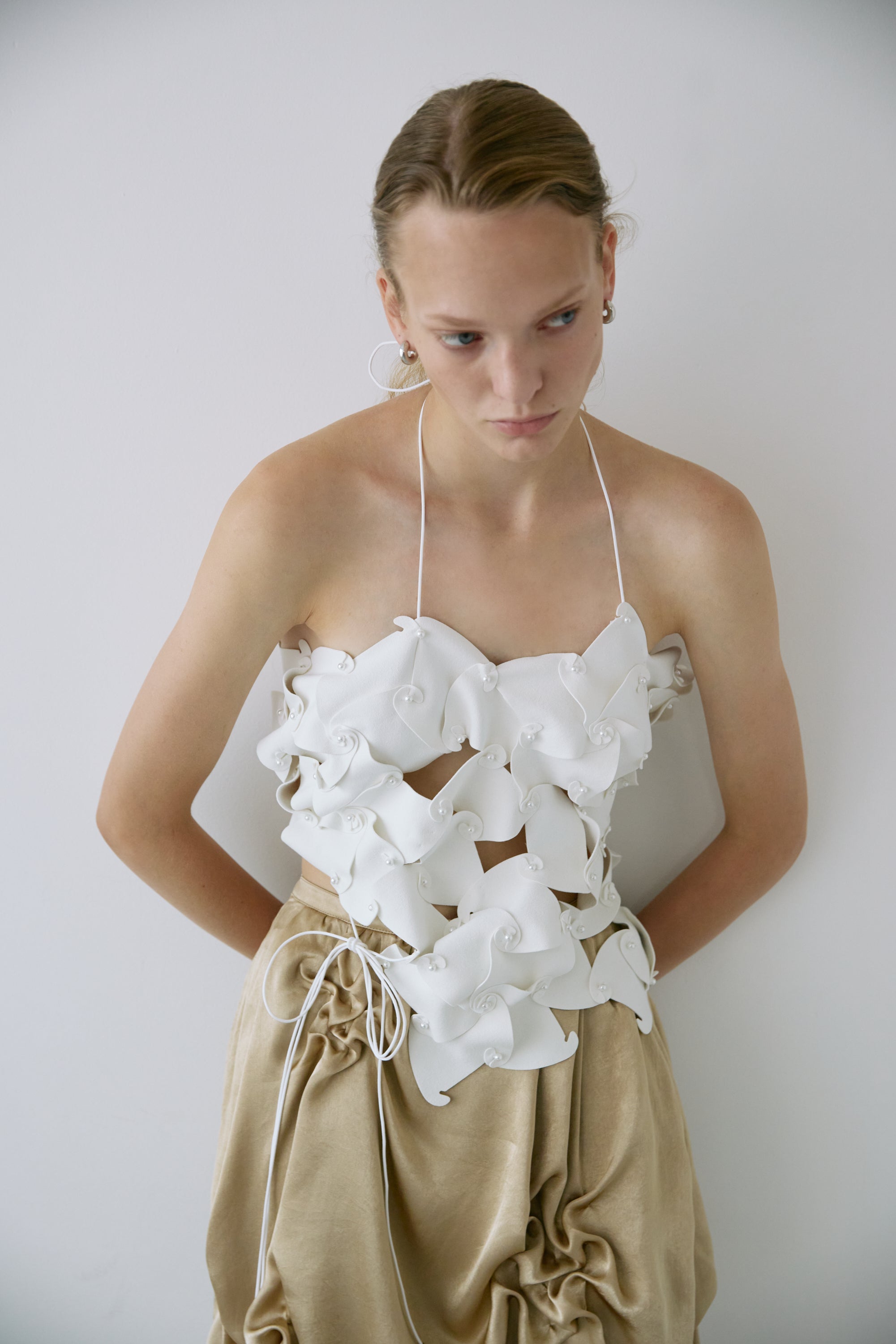 Puzzle assemble bustier - Off-white
