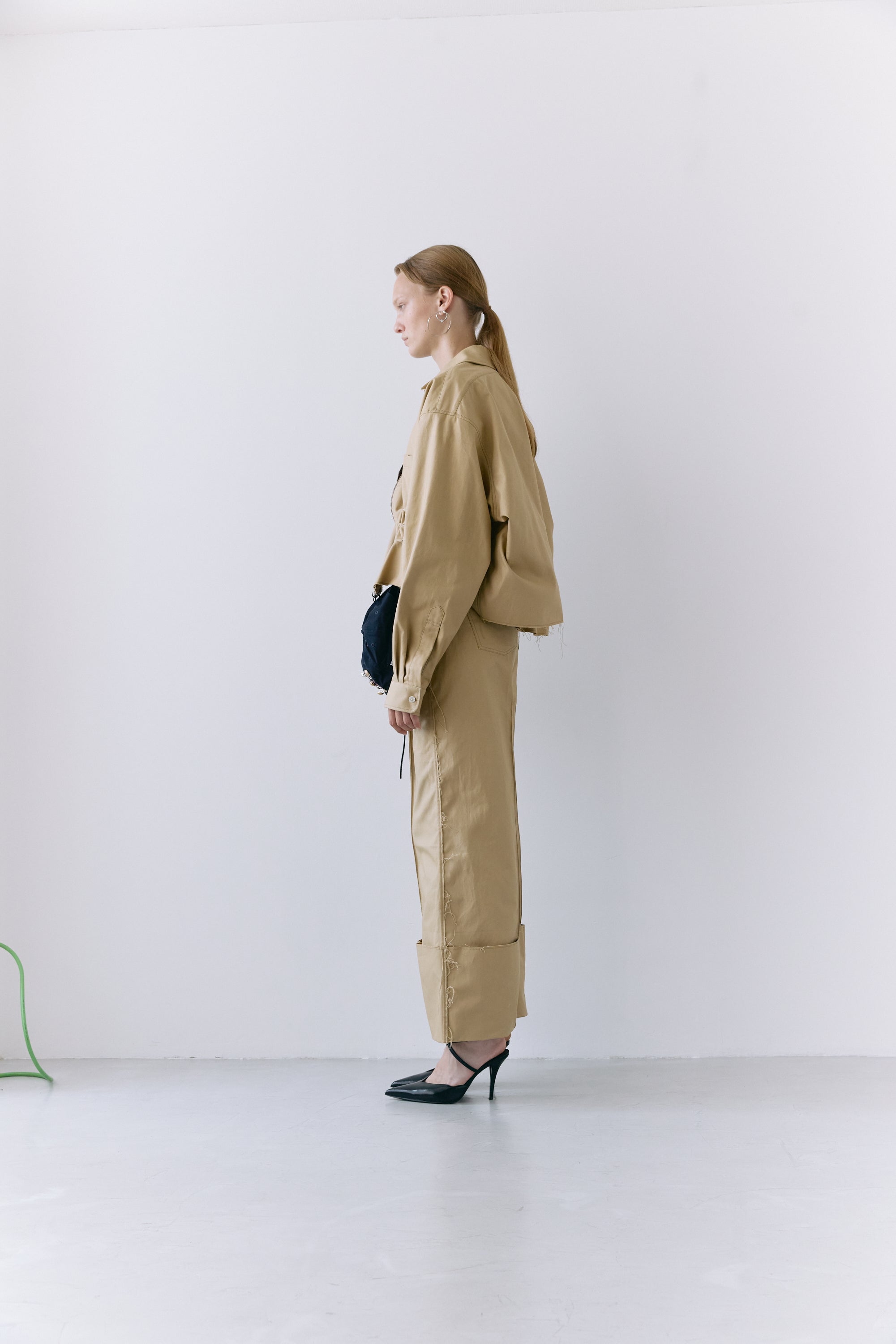 Double zip shirt jacket - Beige