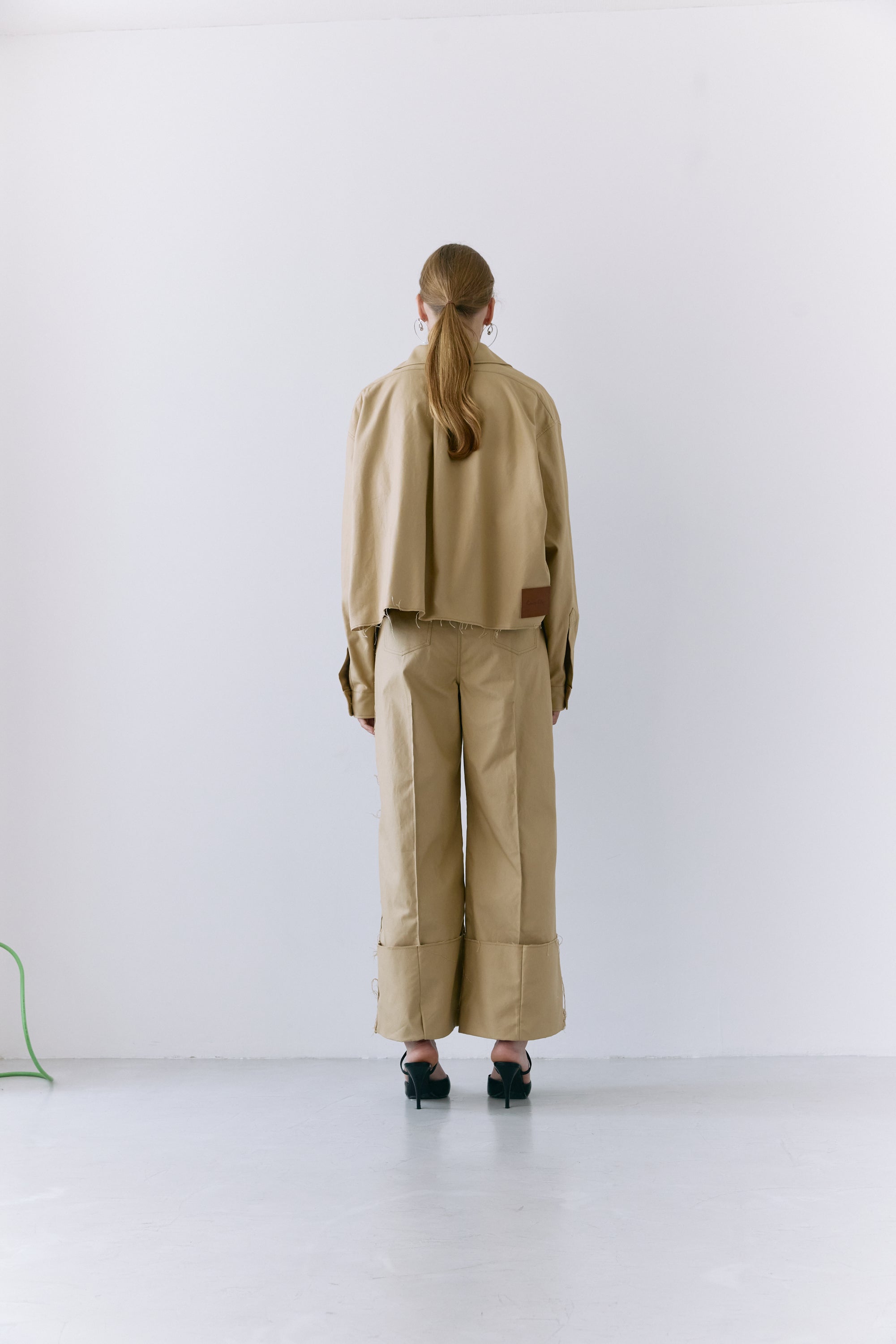Double zip shirt jacket - Beige