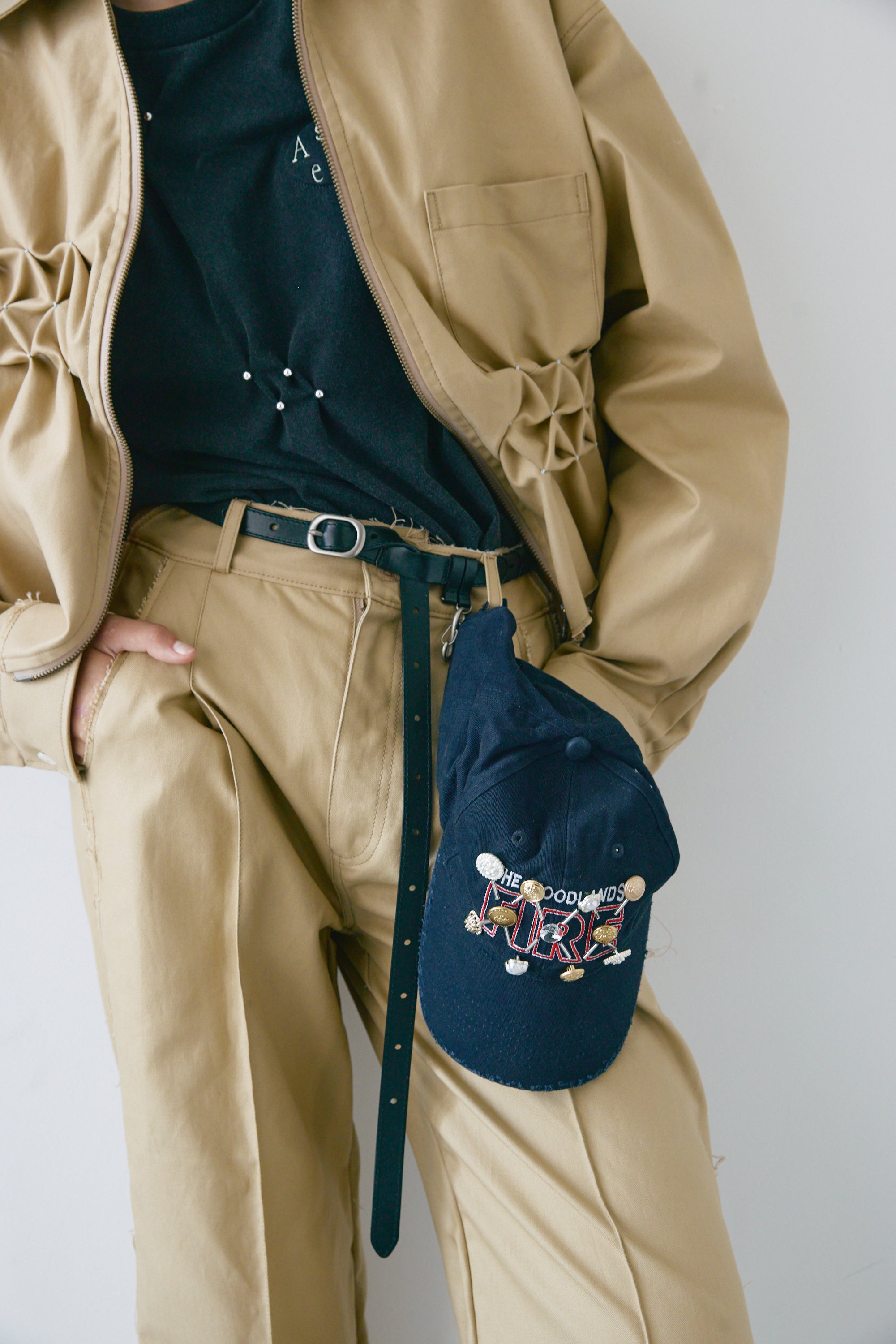 Double zip shirt jacket - Beige