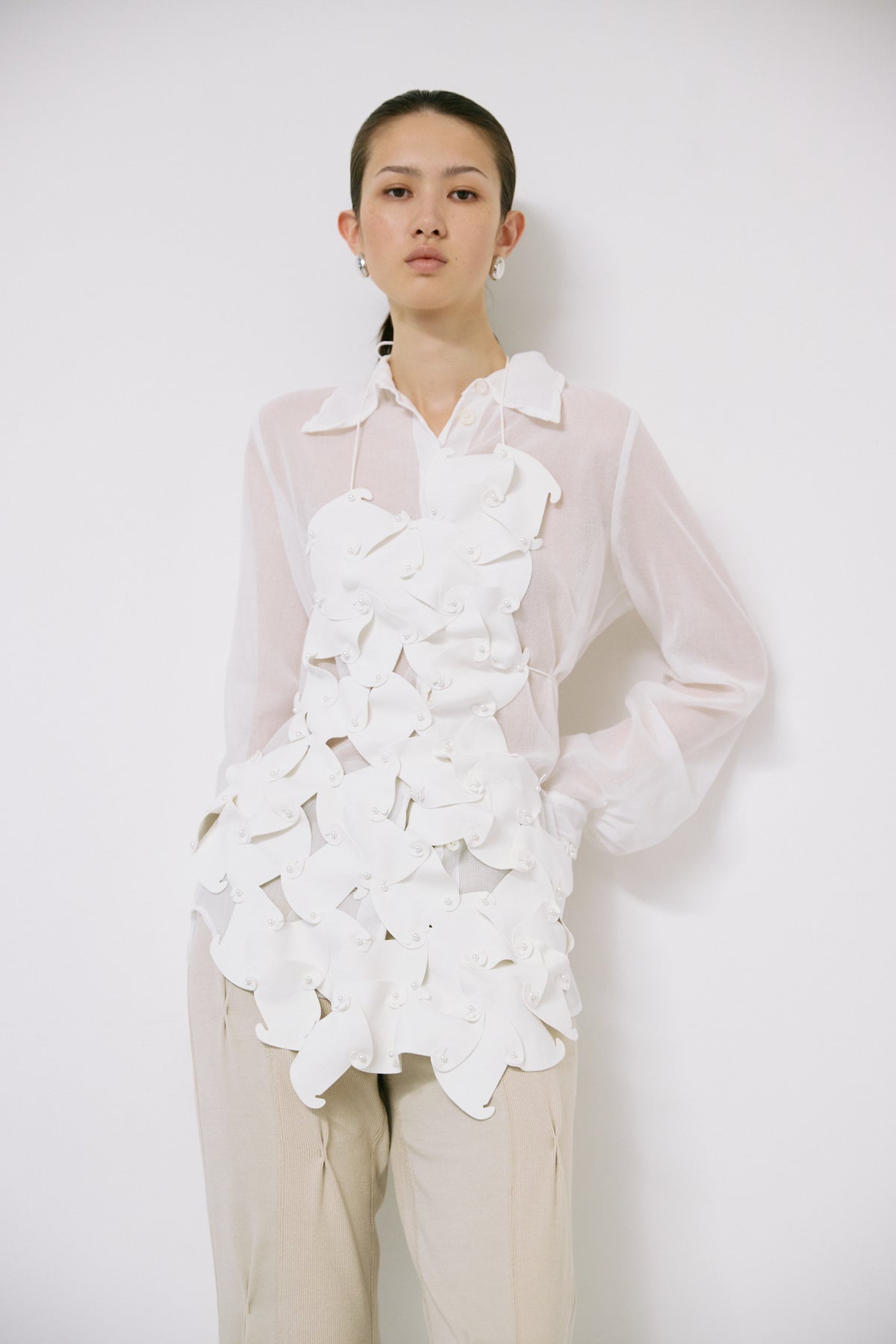Puzzle assemble apron - Off-white
