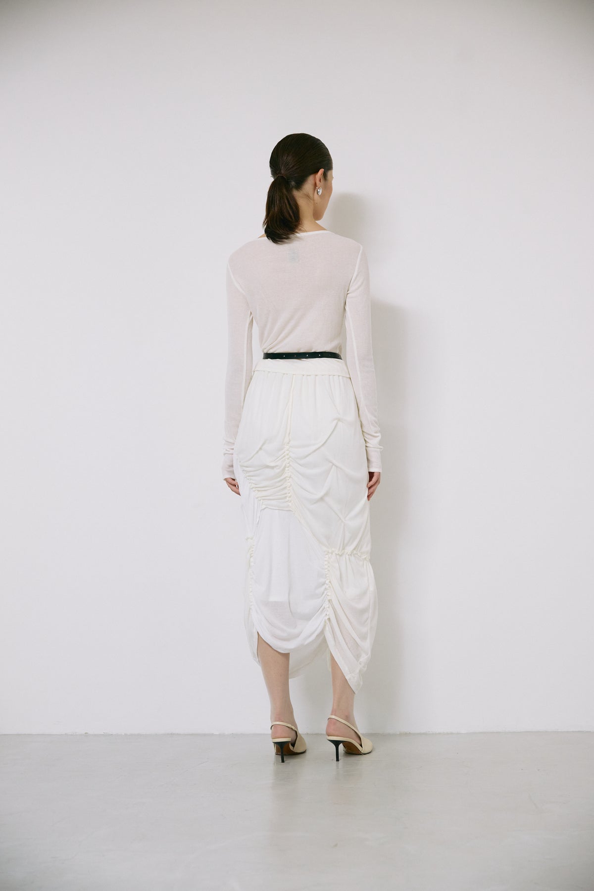 Sheer shell cardigan - Off-white