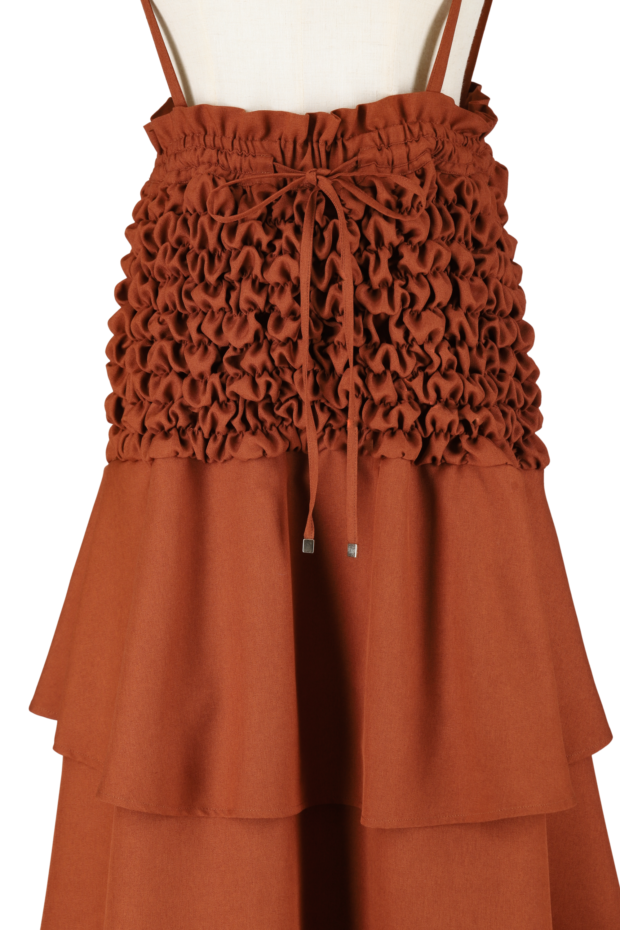 Ruffle skirt - Brown