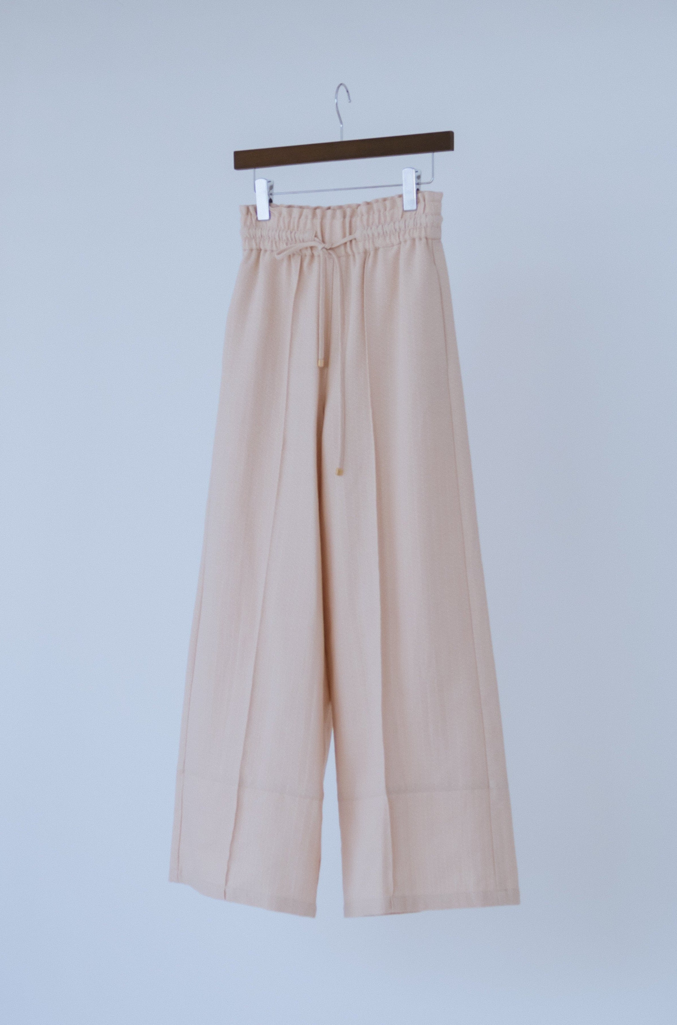 Waist mark easy wide pants