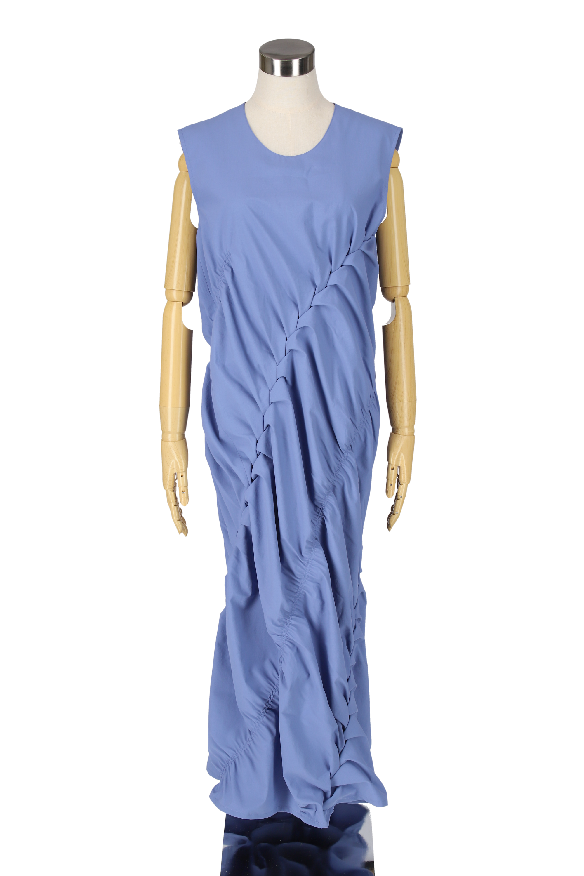 Twist smocking dress - Blue