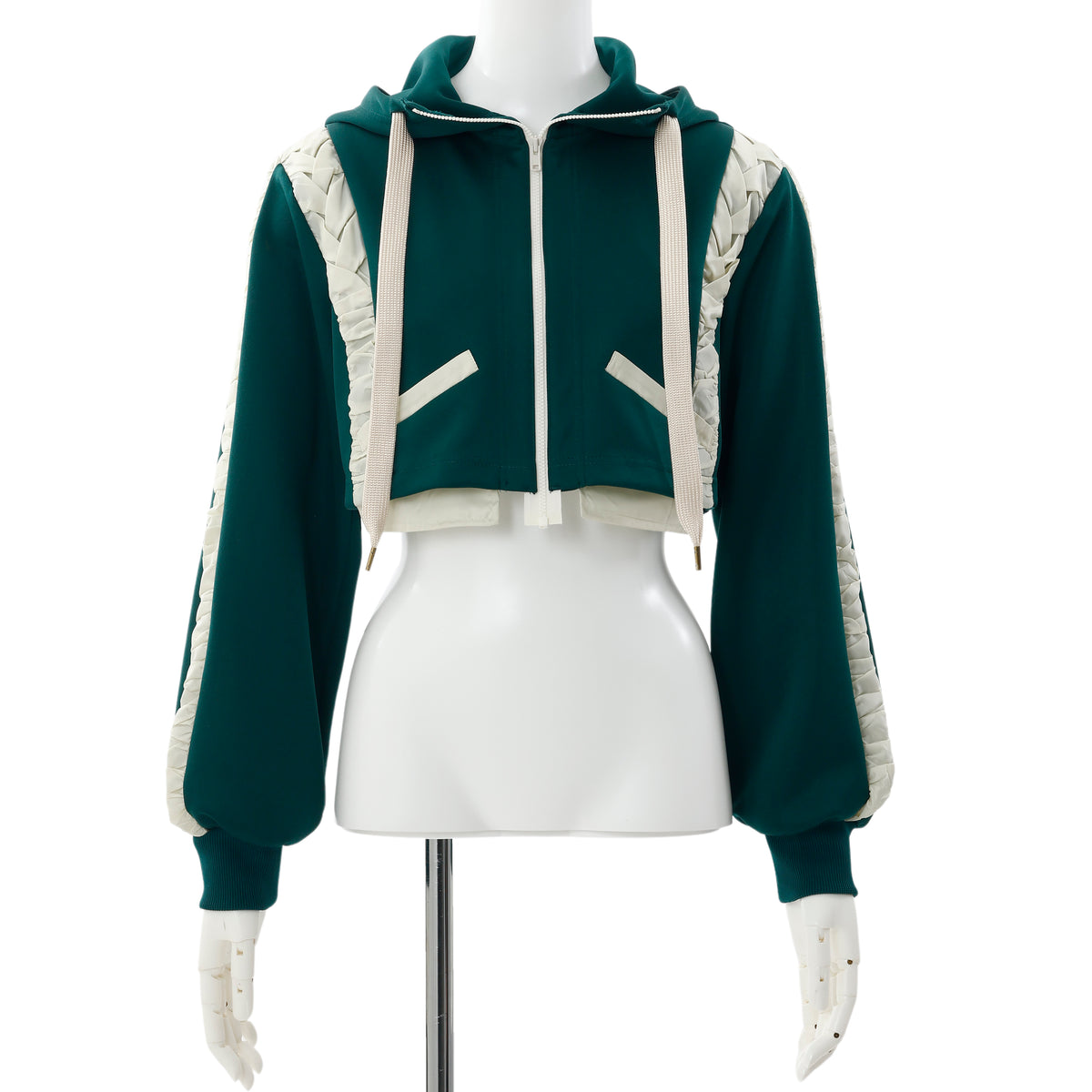 SCULPTOR（スカルプター）の「Shirring Zip-Up Jersey/シャーリングジップアップジャージー（ジャージ）」 - WEAR