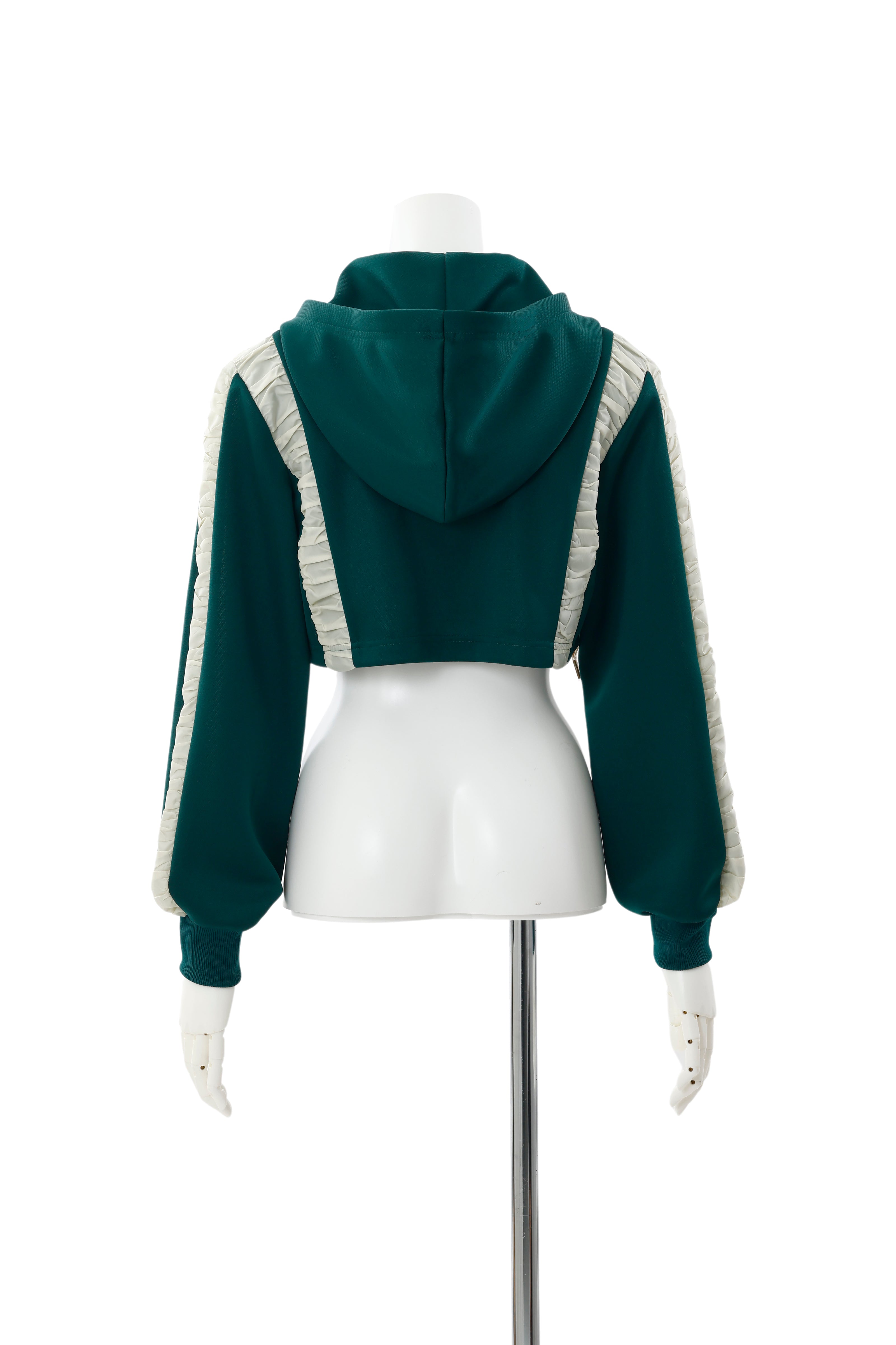 Jersey zip hoodie ‐ Green