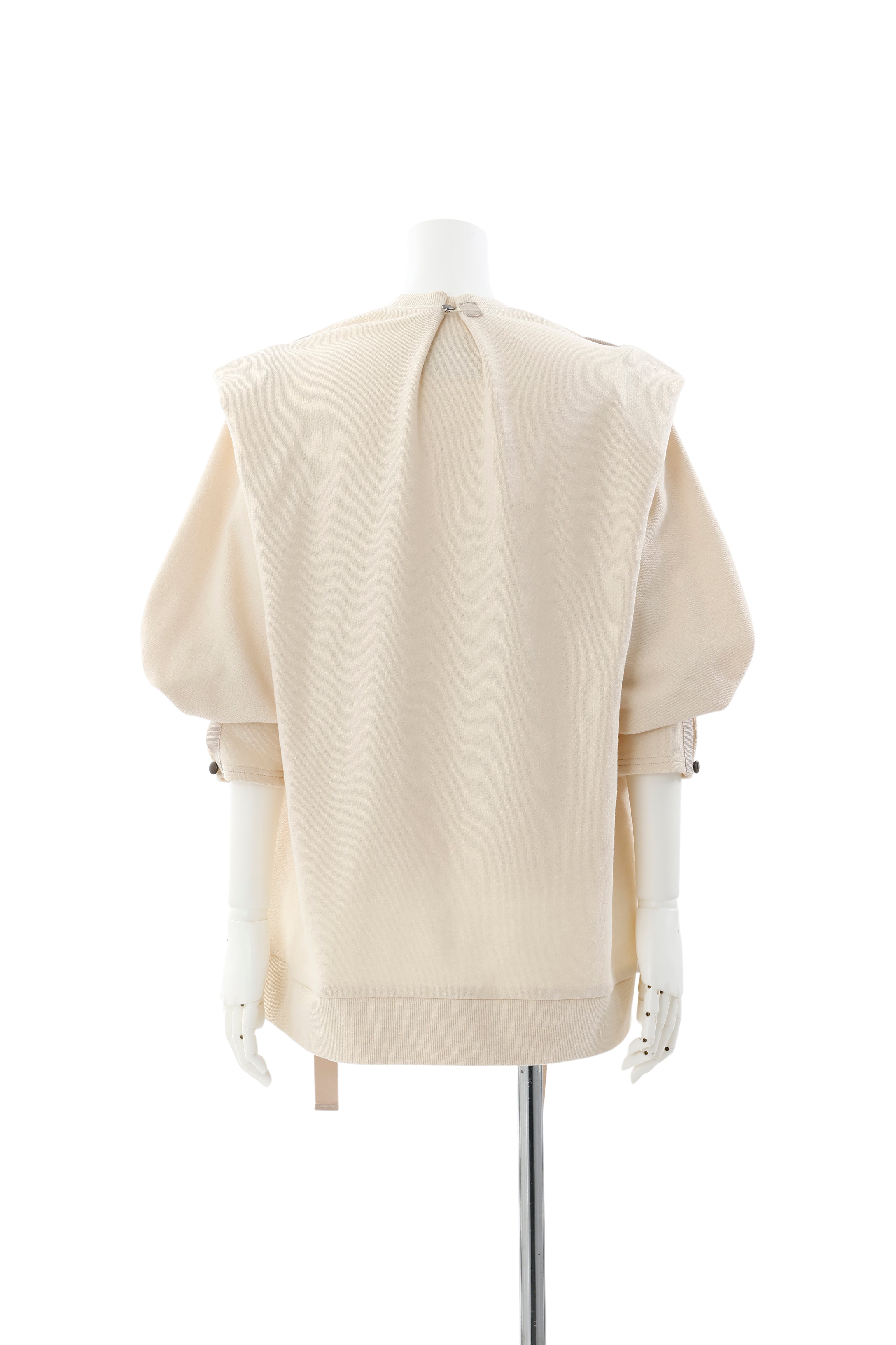 Gather sweat pullover - Ivory