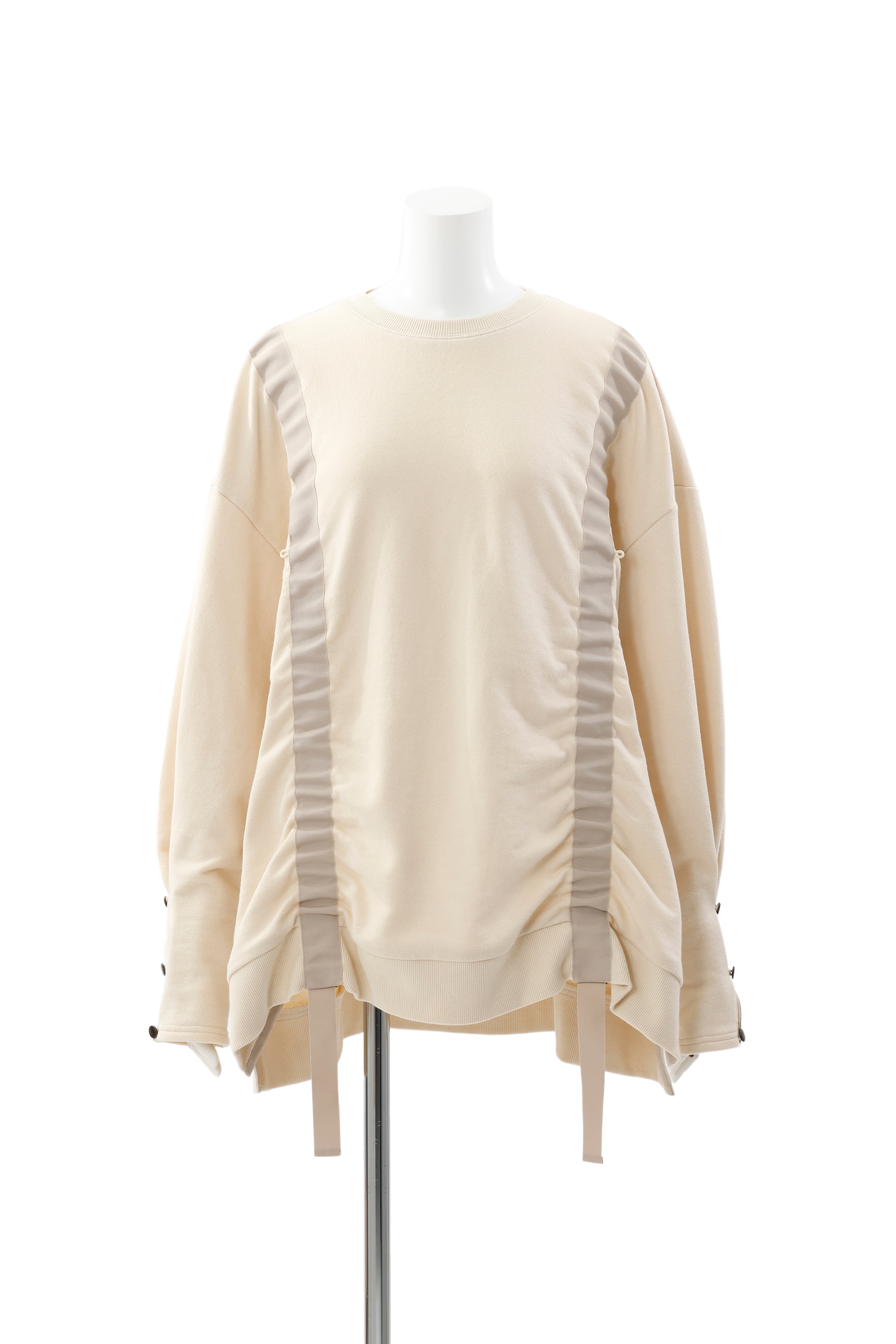 Gather sweat pullover - Ivory