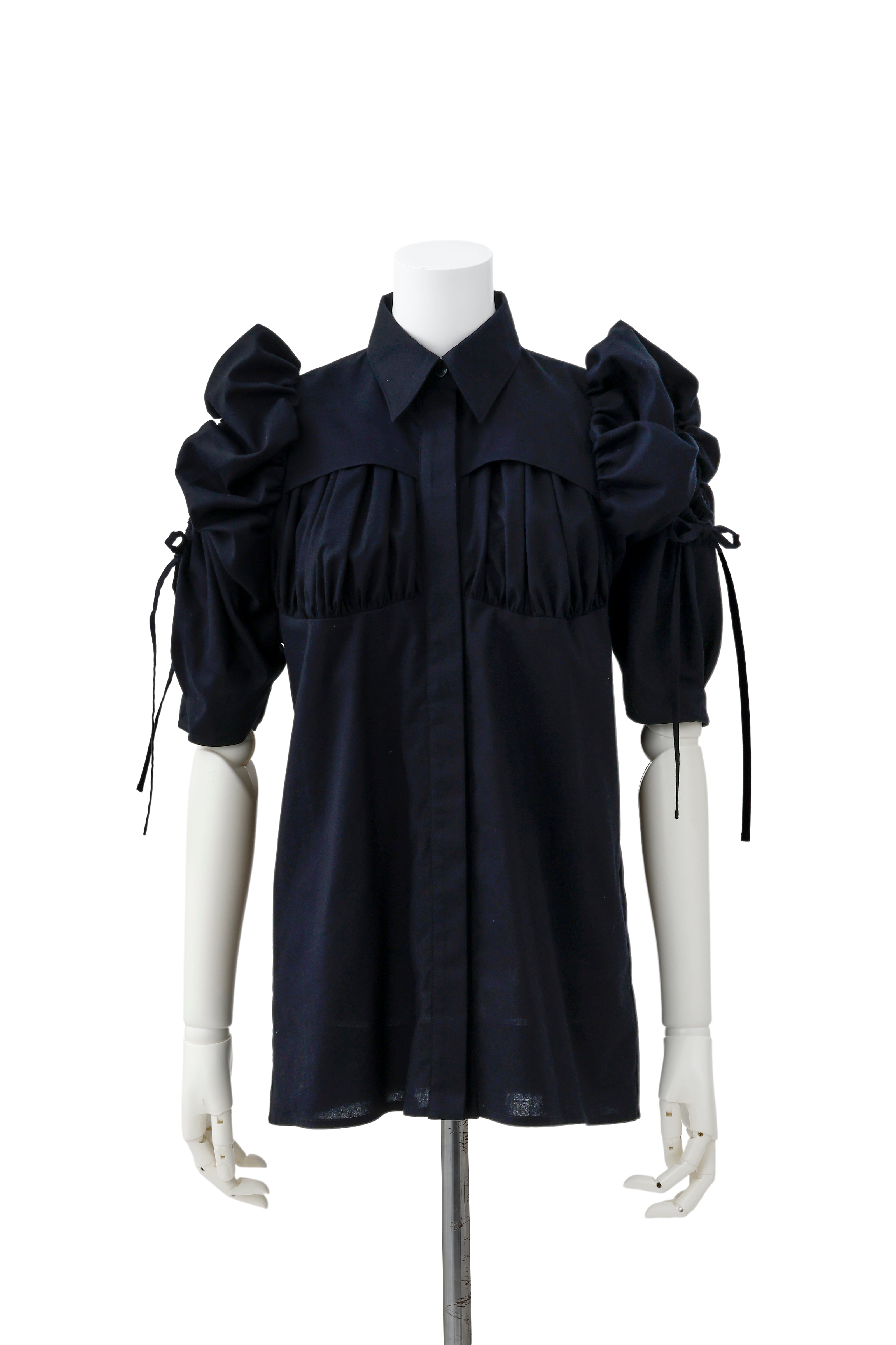 Hole sleeve blouse - Black