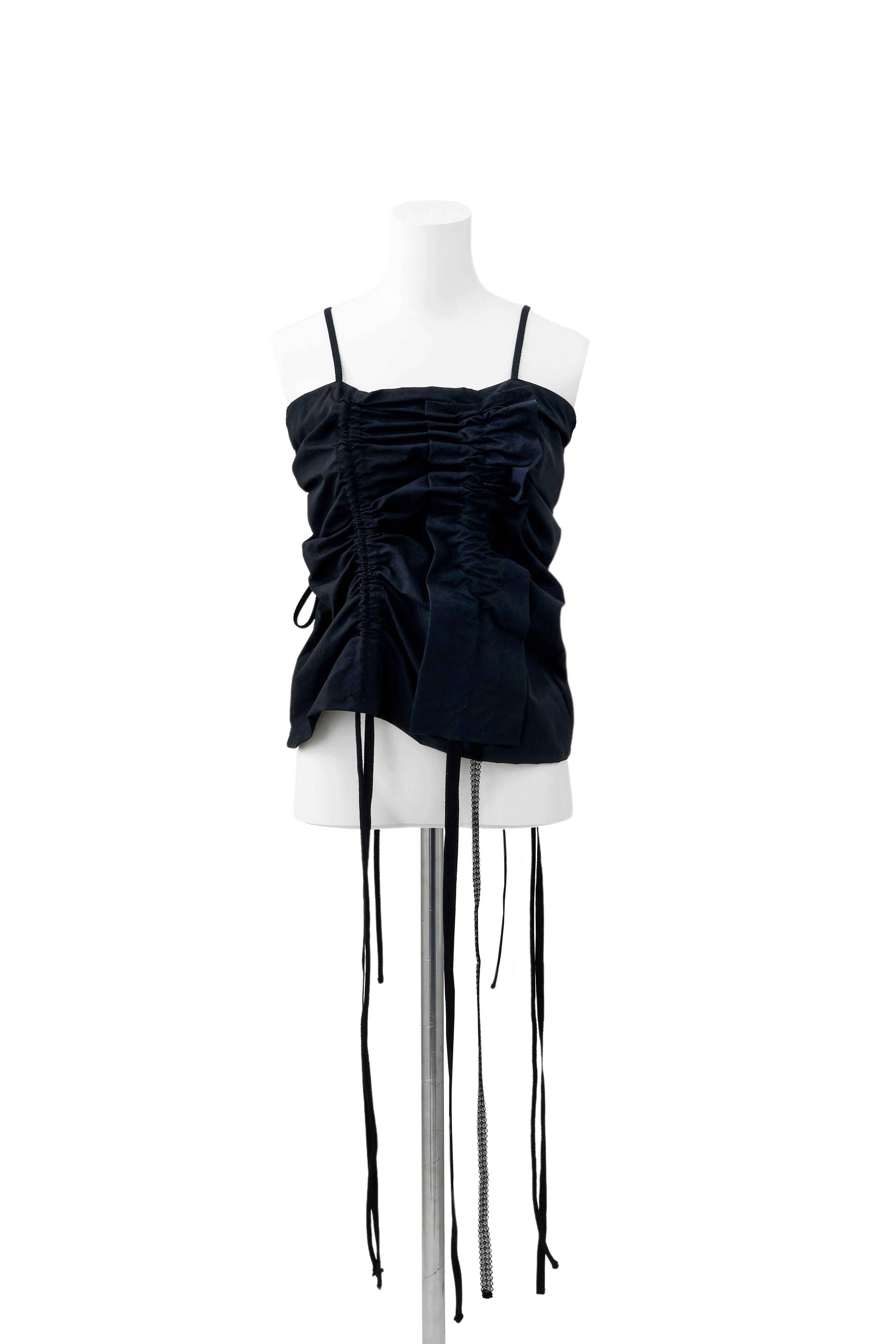 Deformation gather bustier - Black