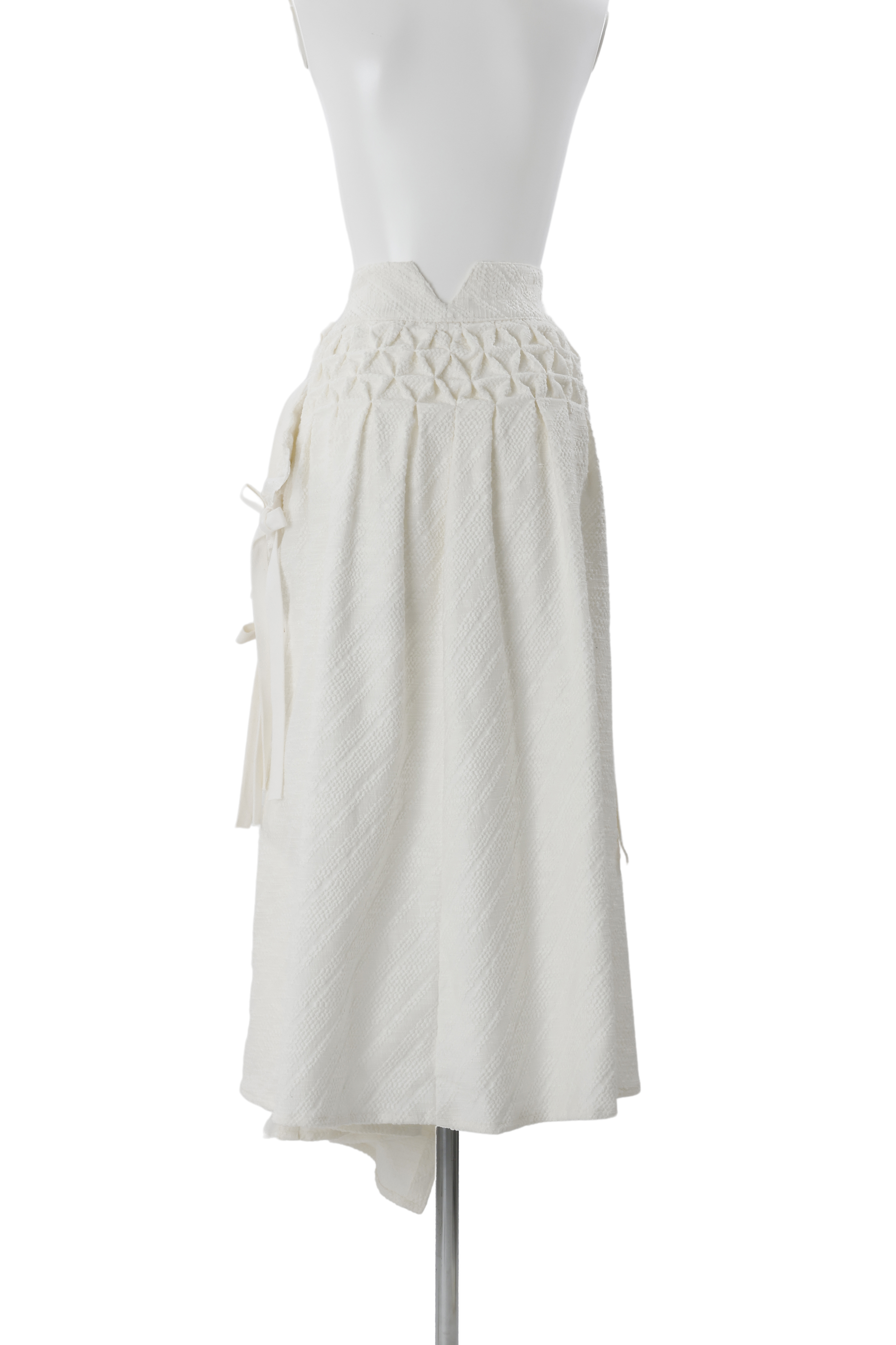 Bouquet wrap skirt - White