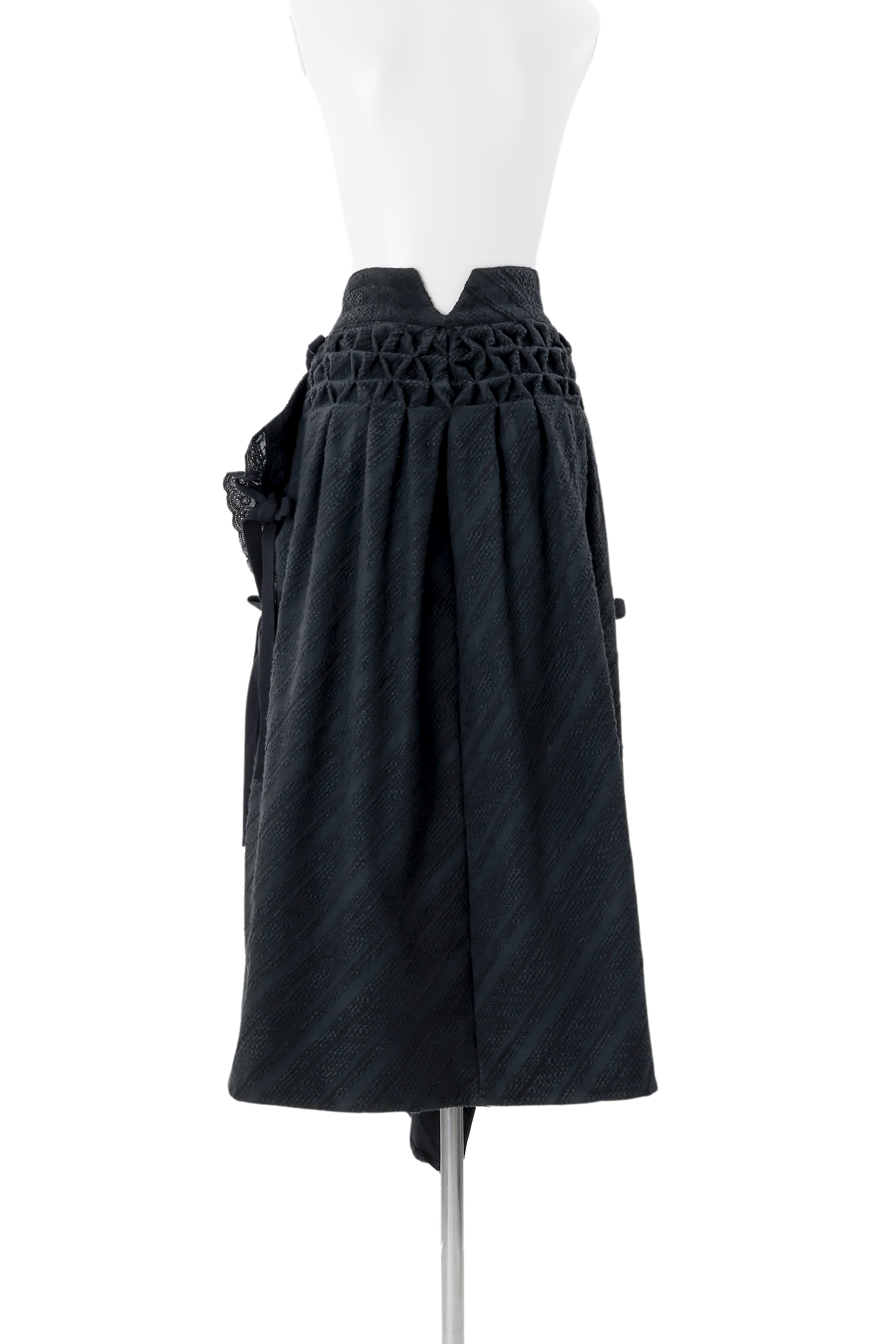 Bouquet wrap skirt - Black