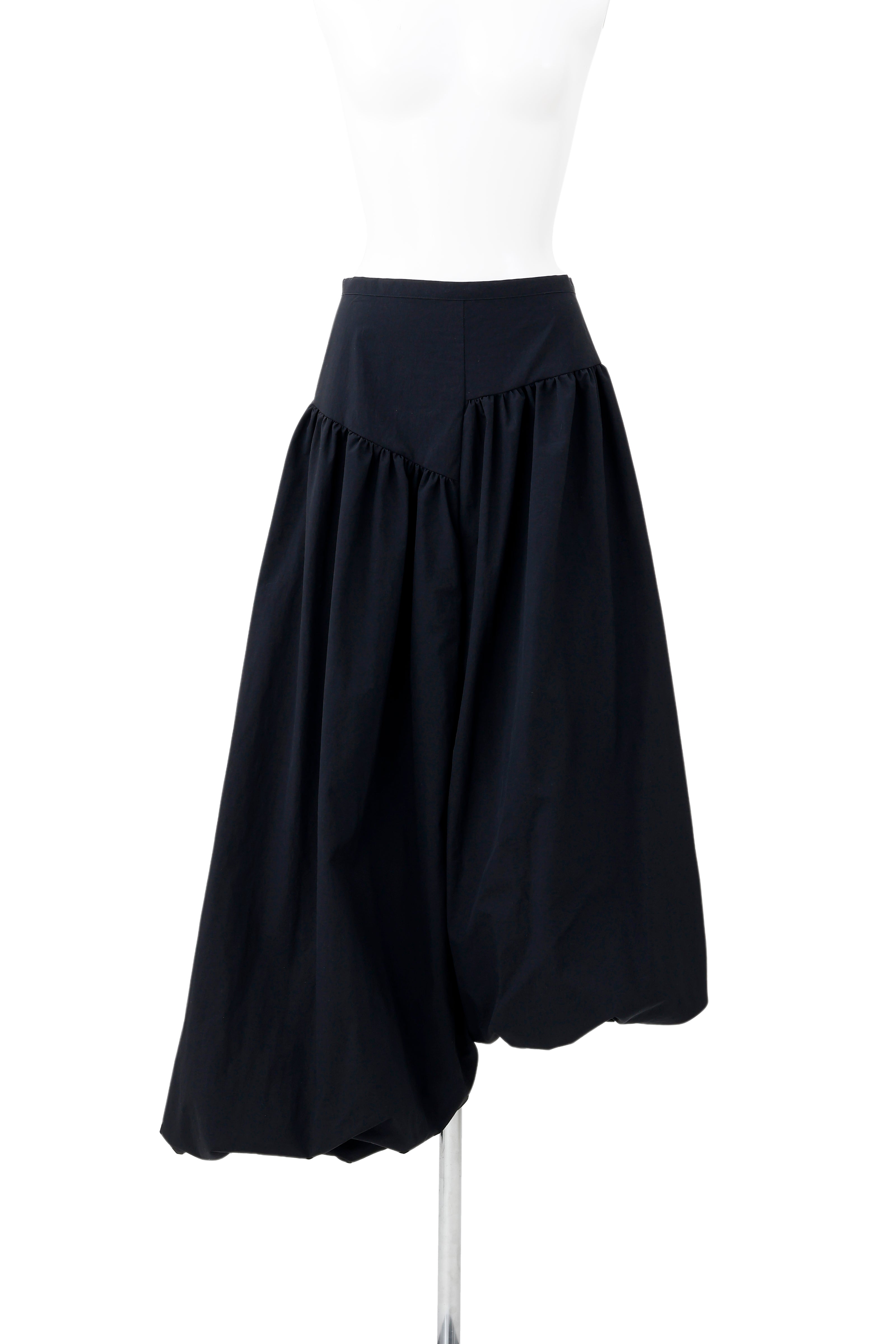 Asymmetry balloon skirt - Black