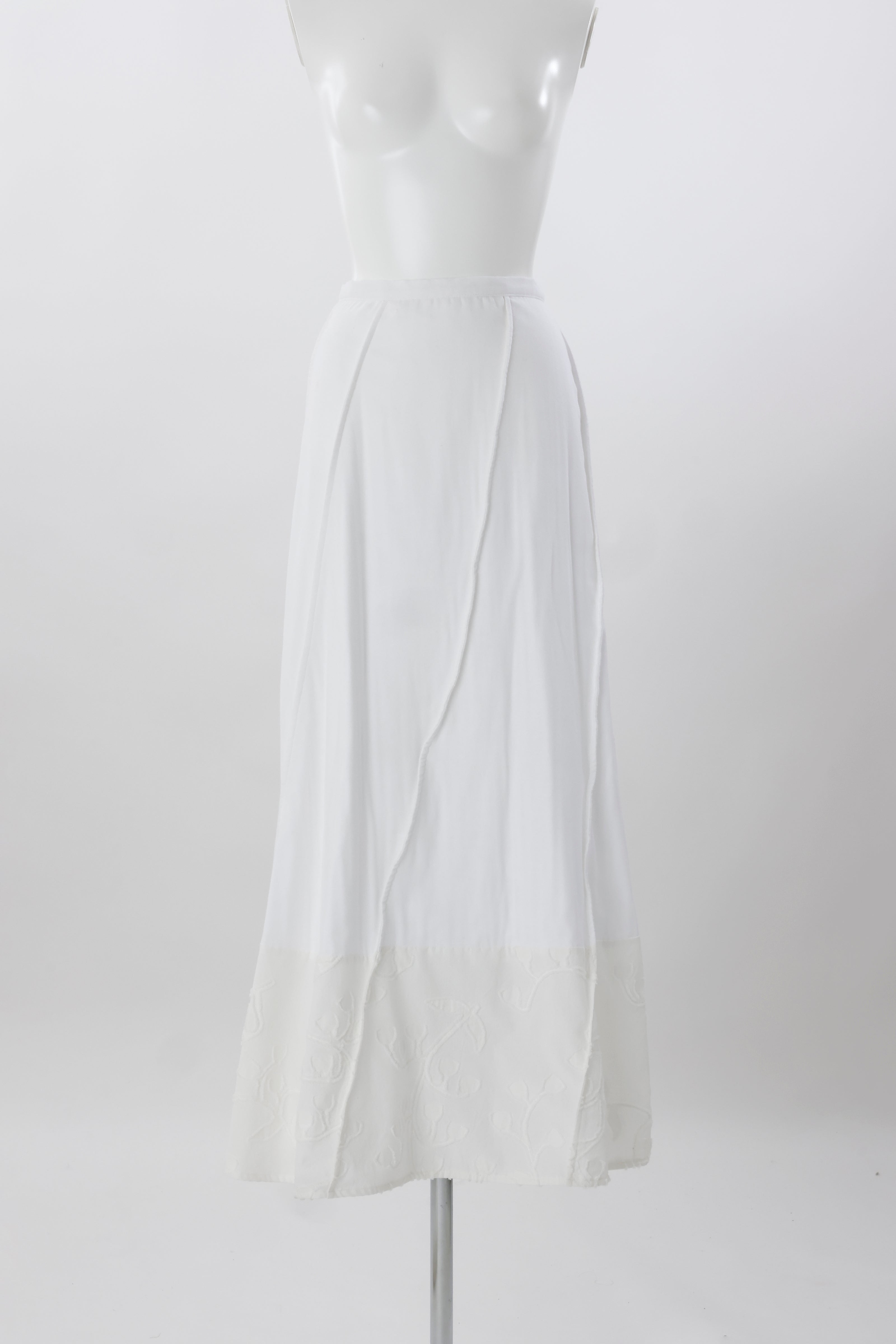 Petal diagonally skirt - White