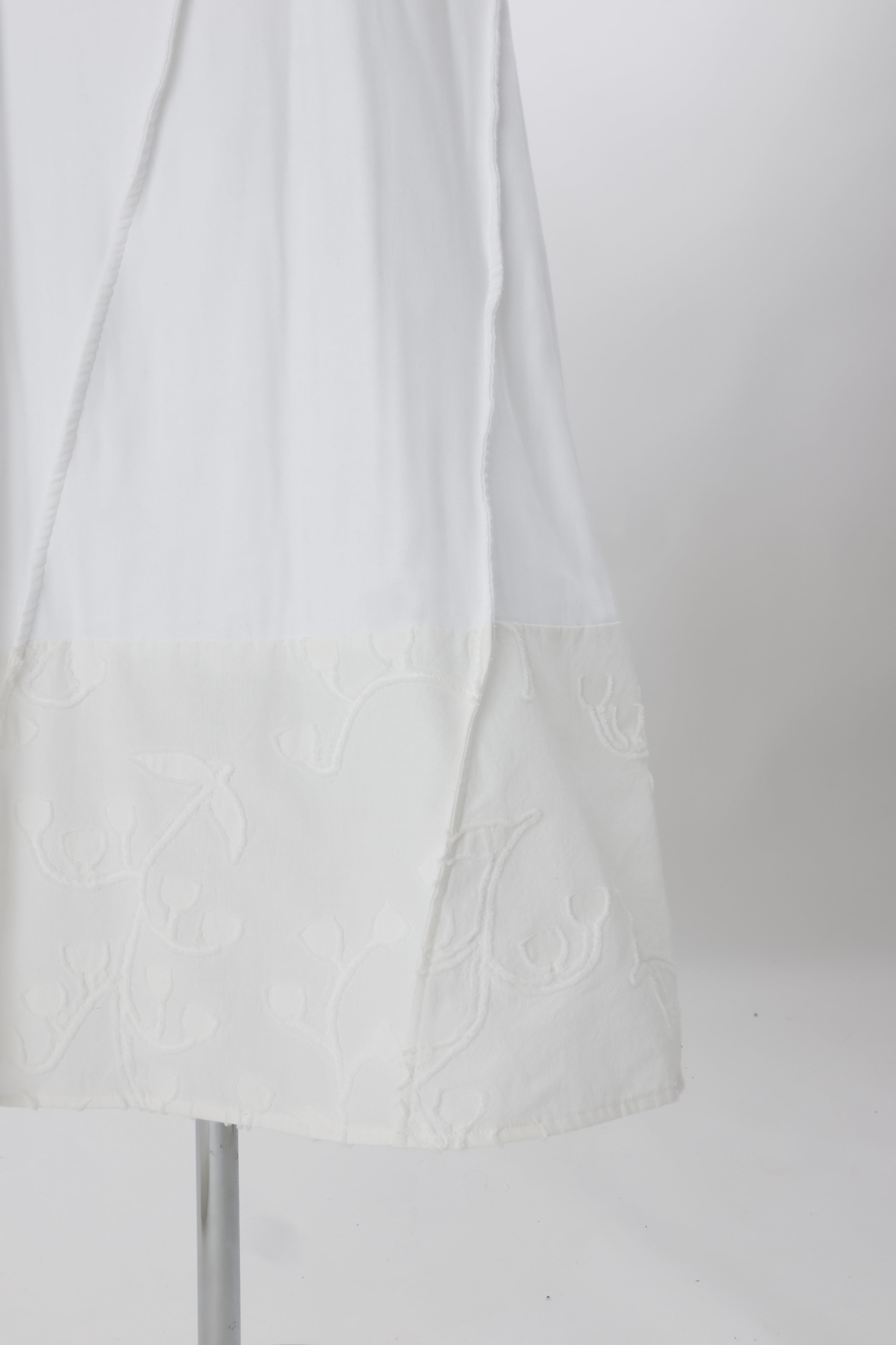 Petal diagonally skirt - White