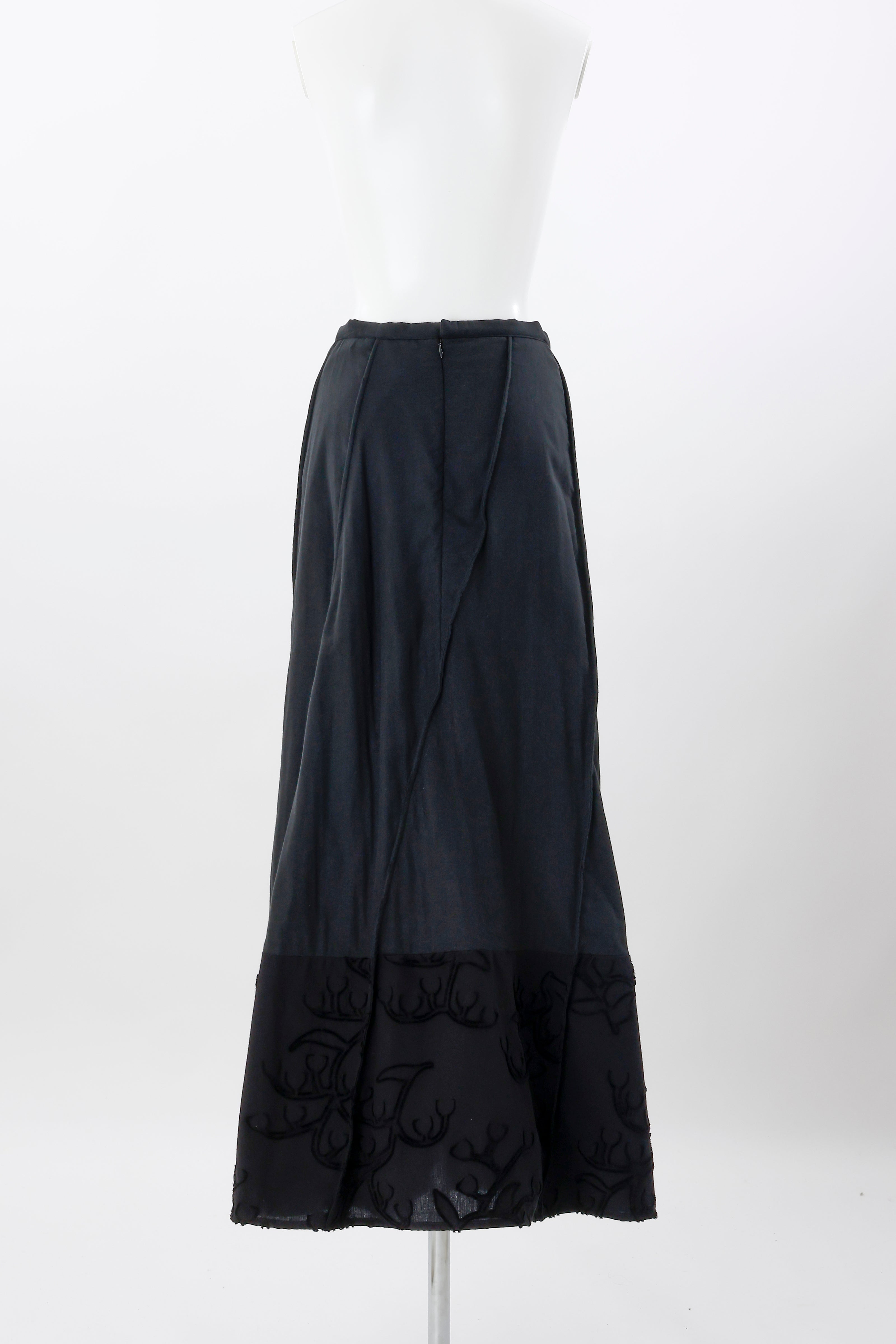 Petal diagonally skirt - Black