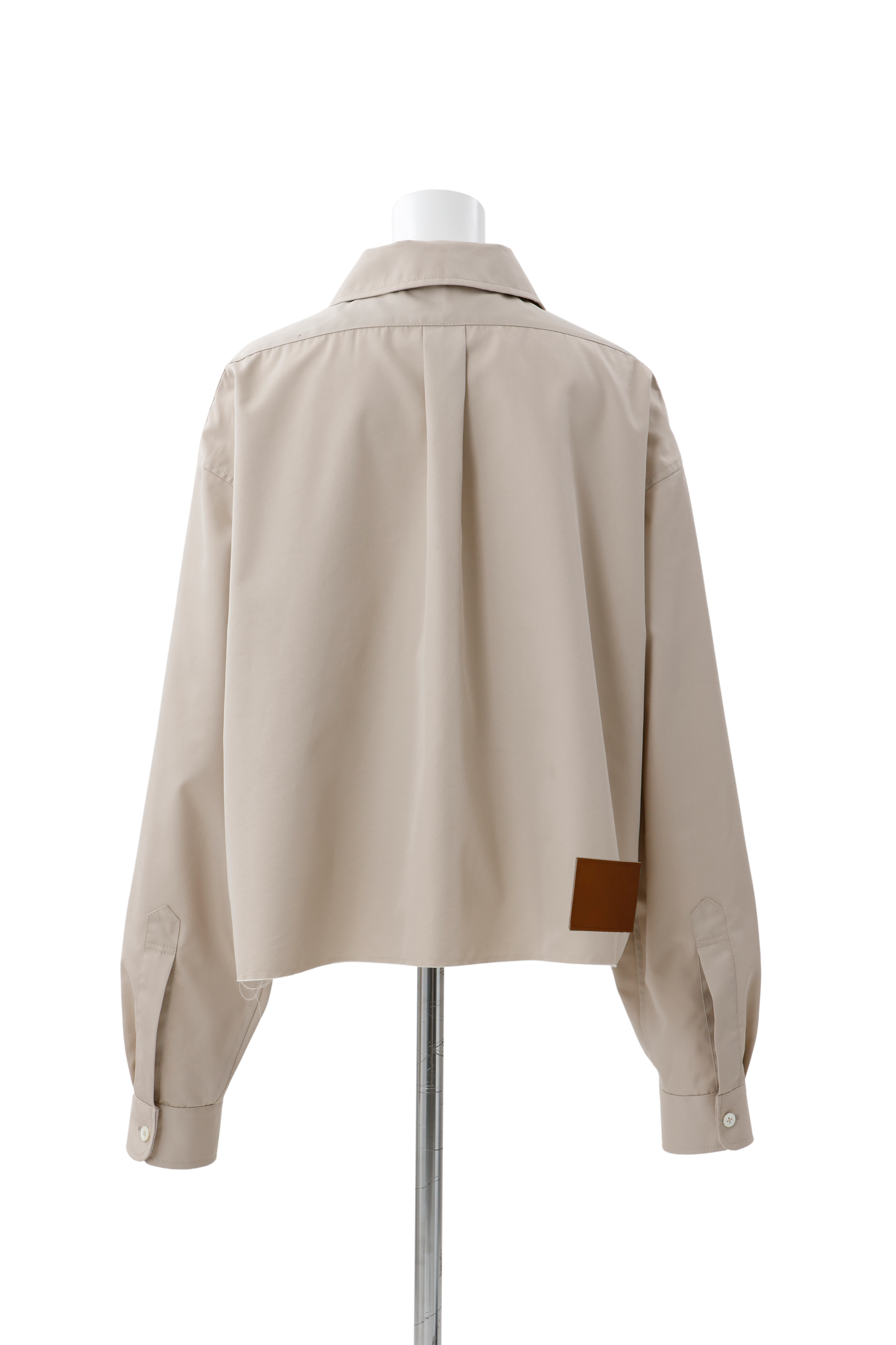 Zip shirt jacket - Beige
