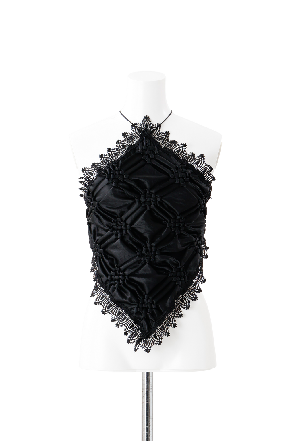 CreateClair ビスチェ SMOCKING VEILL BUSTIER Smocking veil bustier - Black