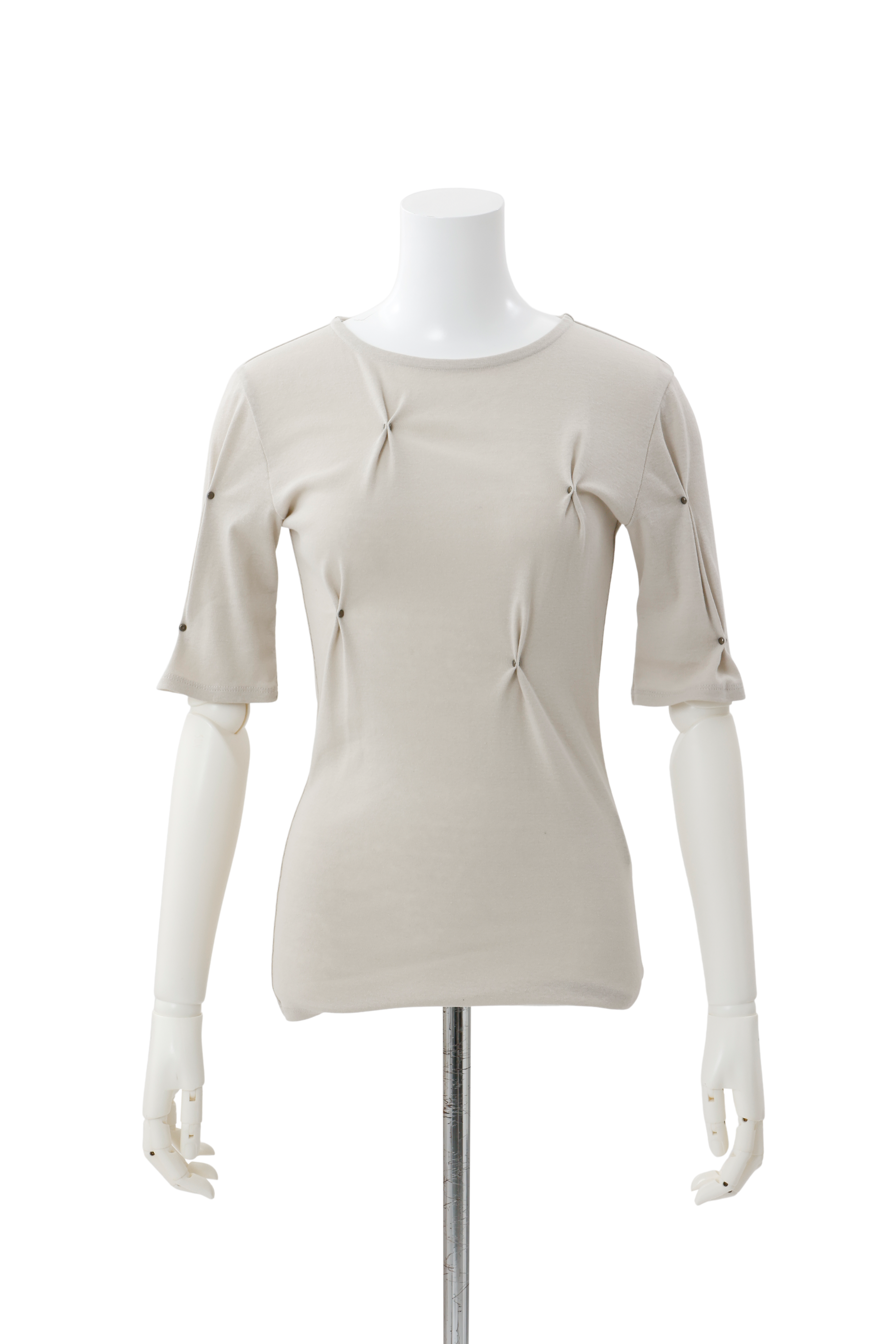 Pic tuck cut pullover - Beige