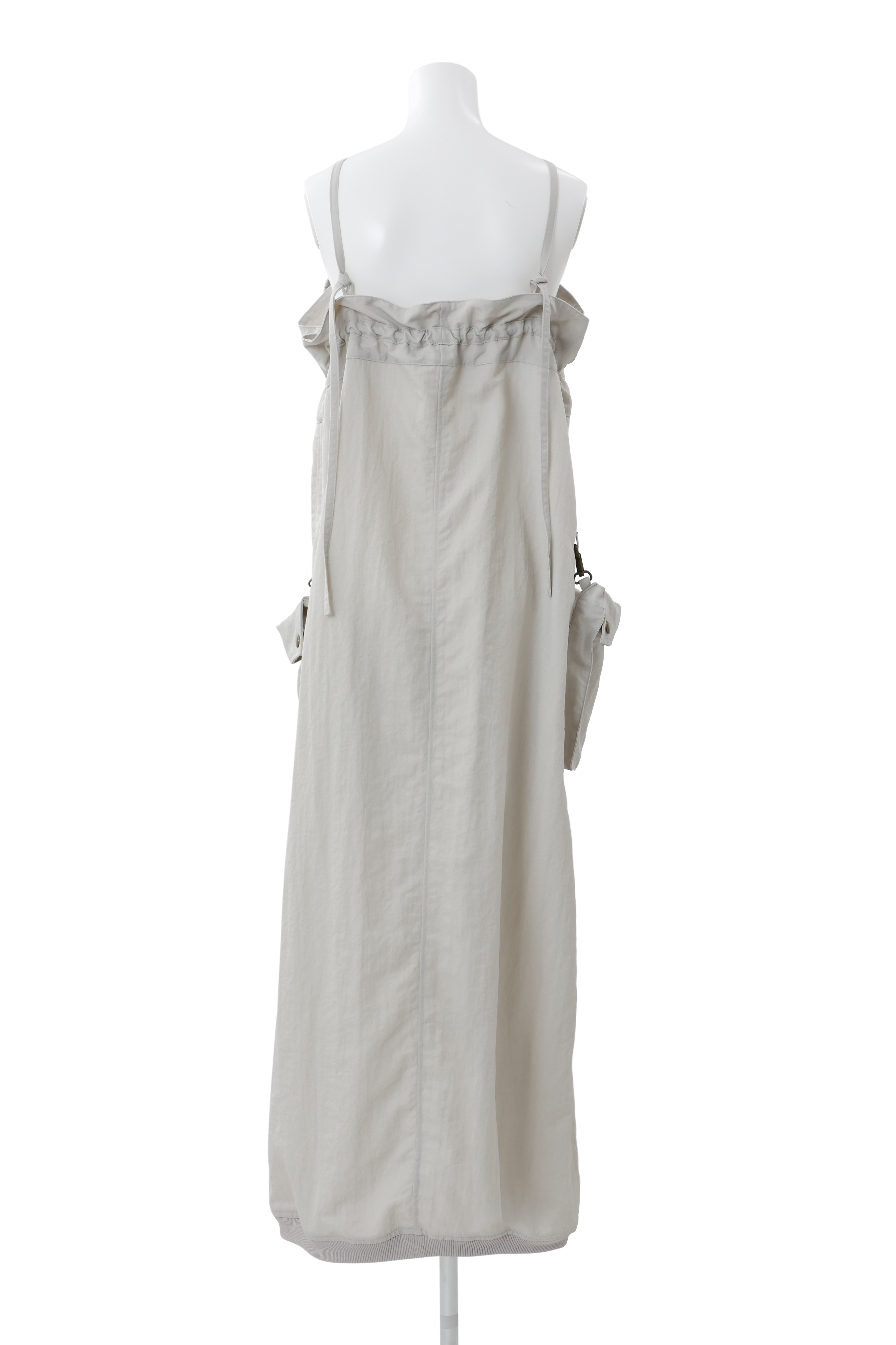 Military shrink zip dress - Greige