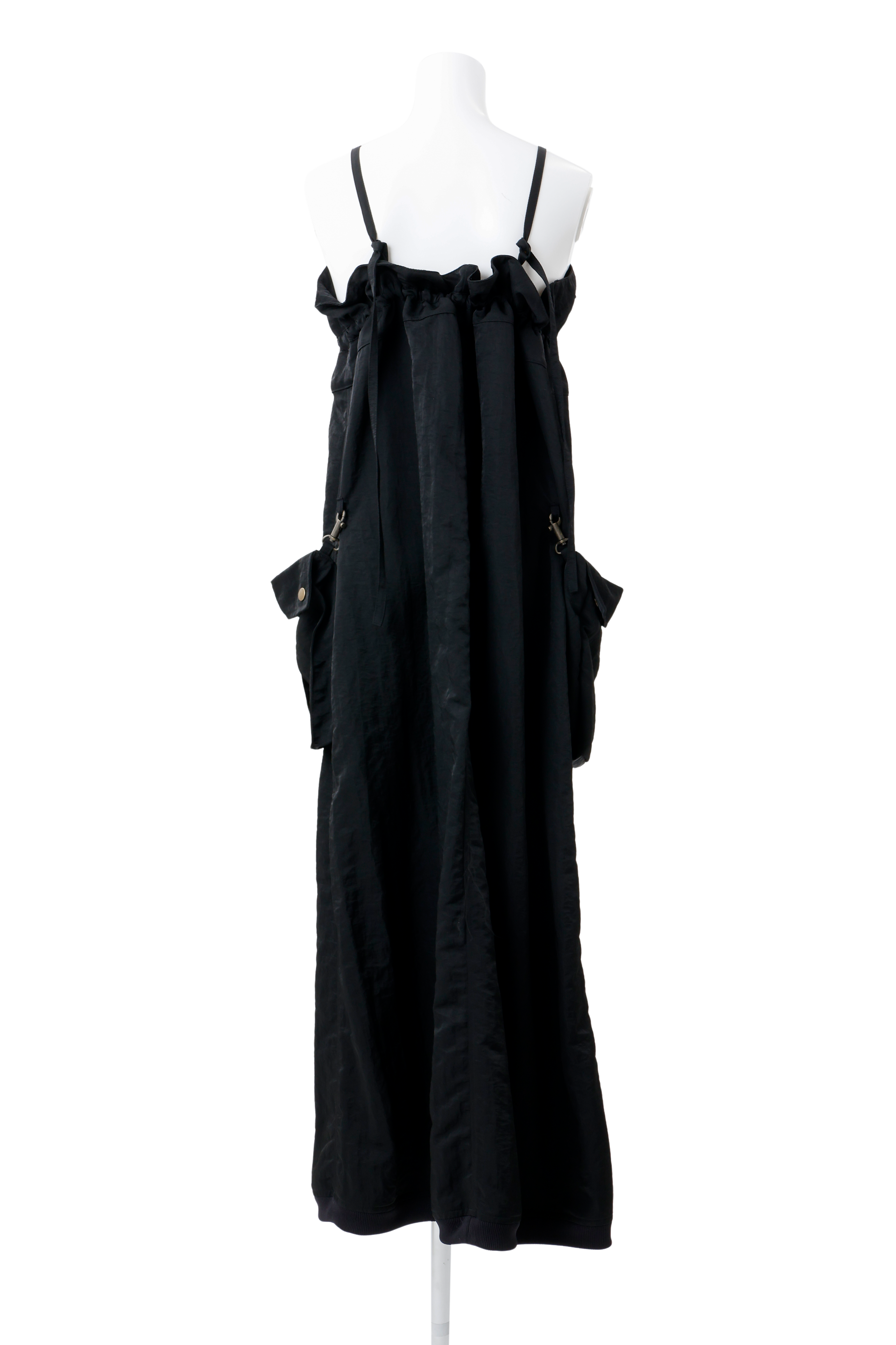 Military shrink zip dress - Black