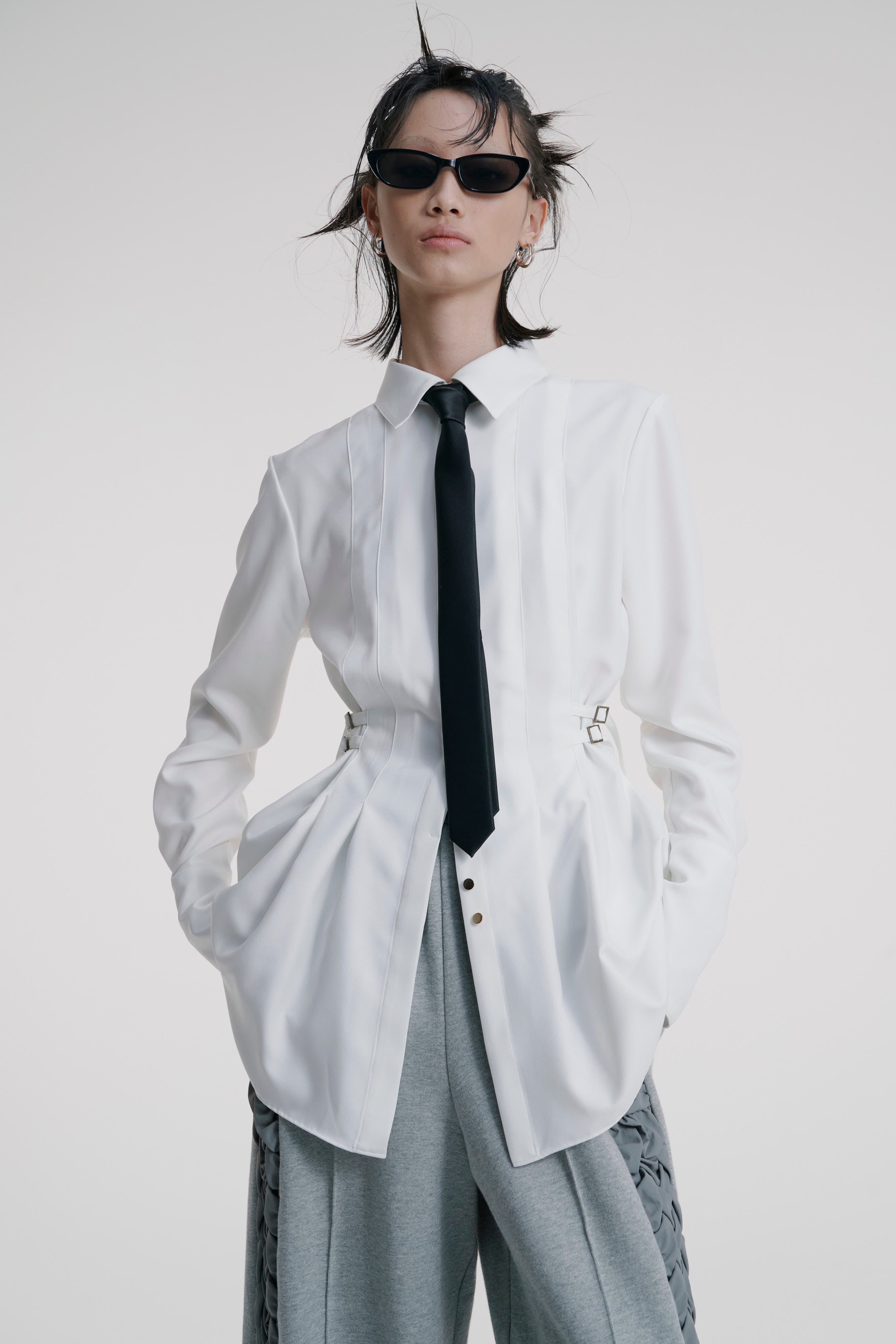 Belt shirt - White