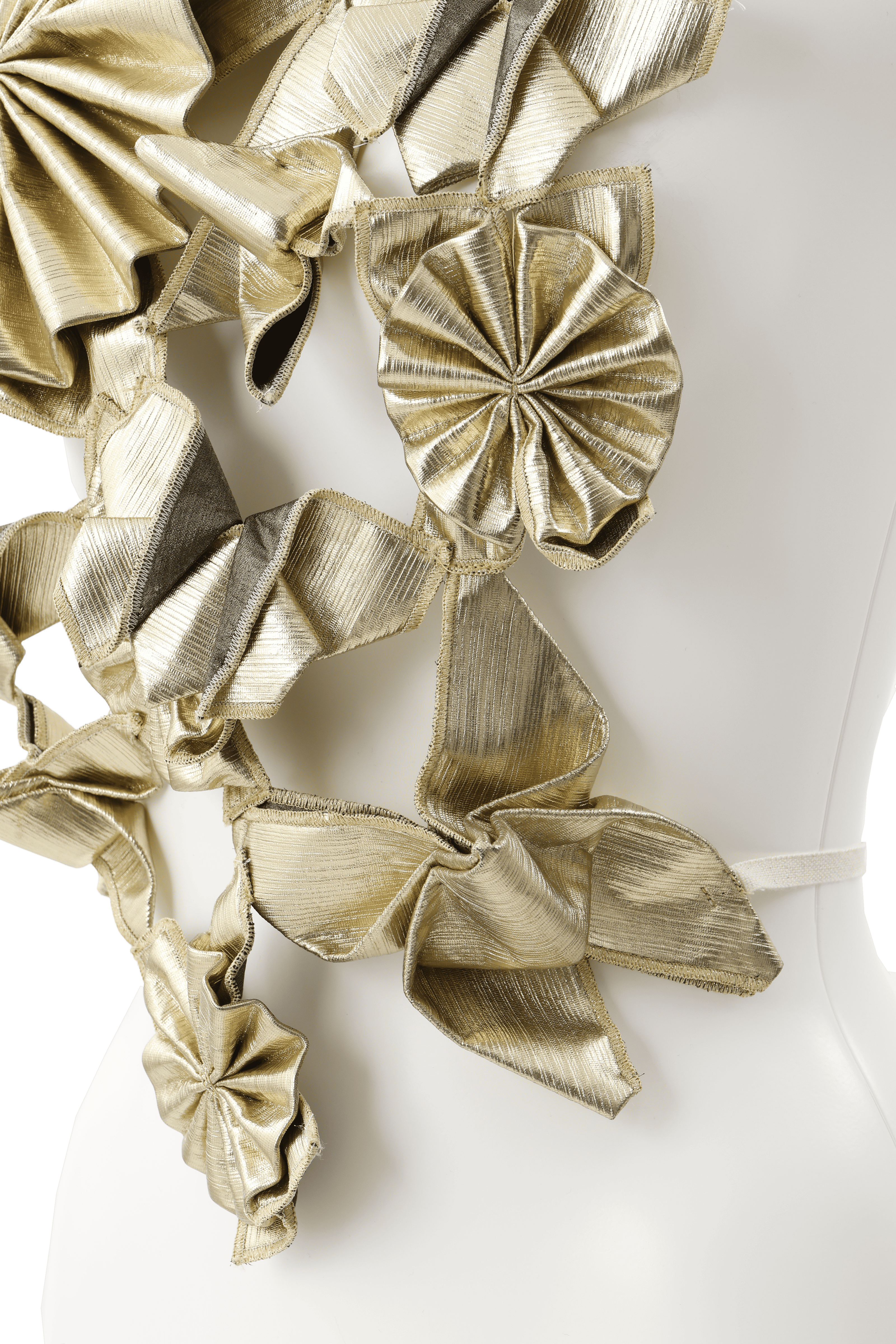 Origami bustier - Gold