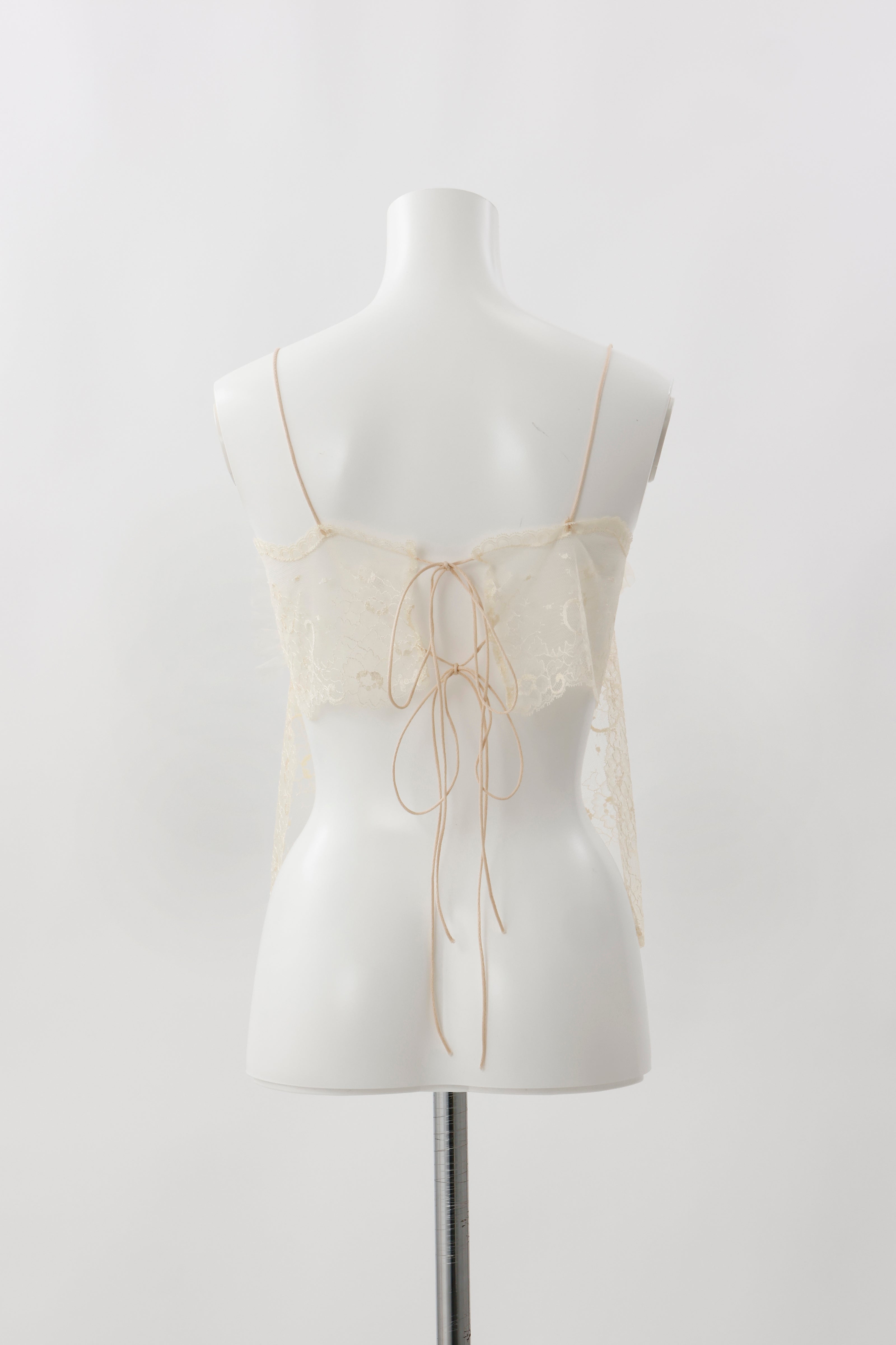 Pleatting bustier - Ivory