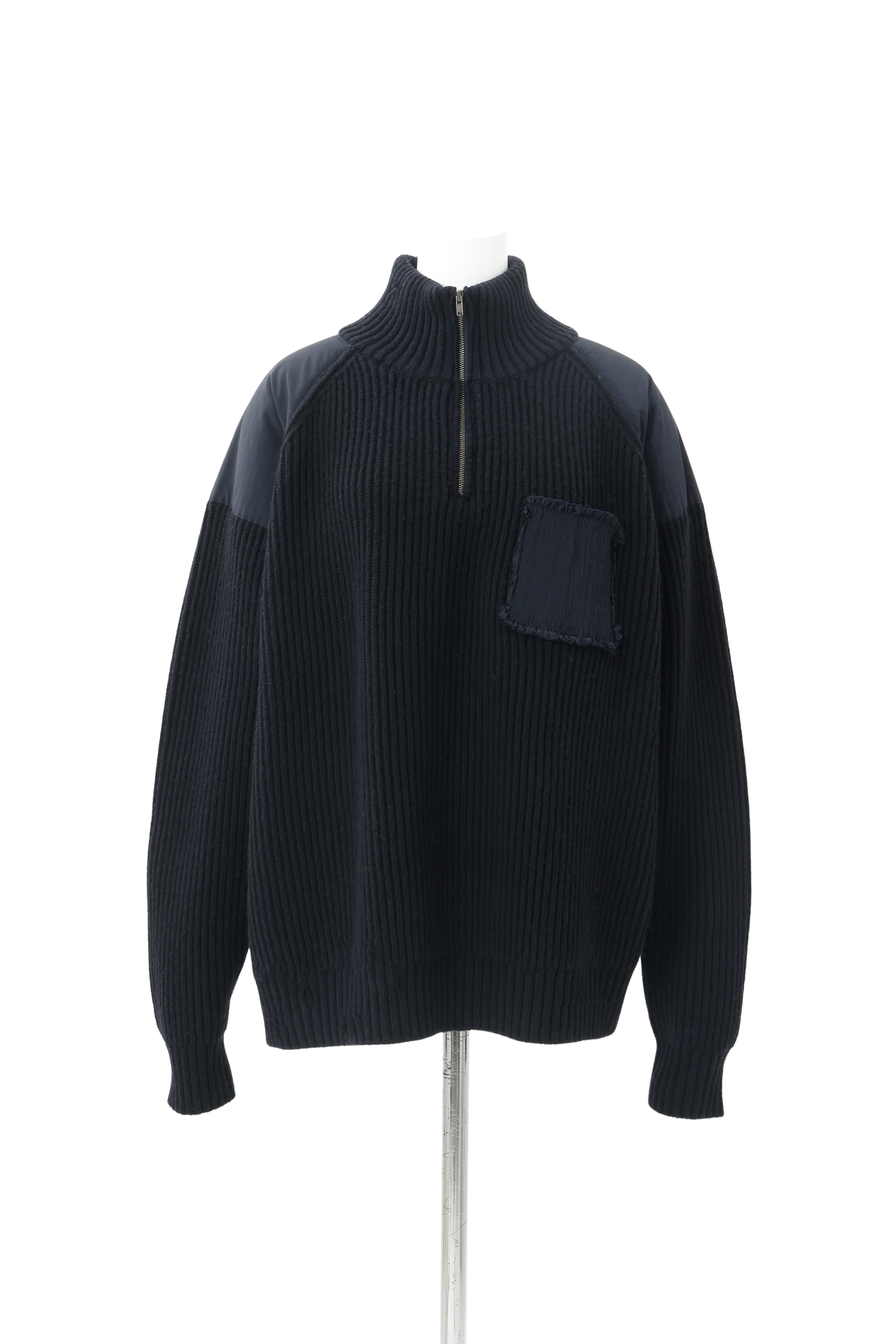 Pleatting Command Sweater - Navy