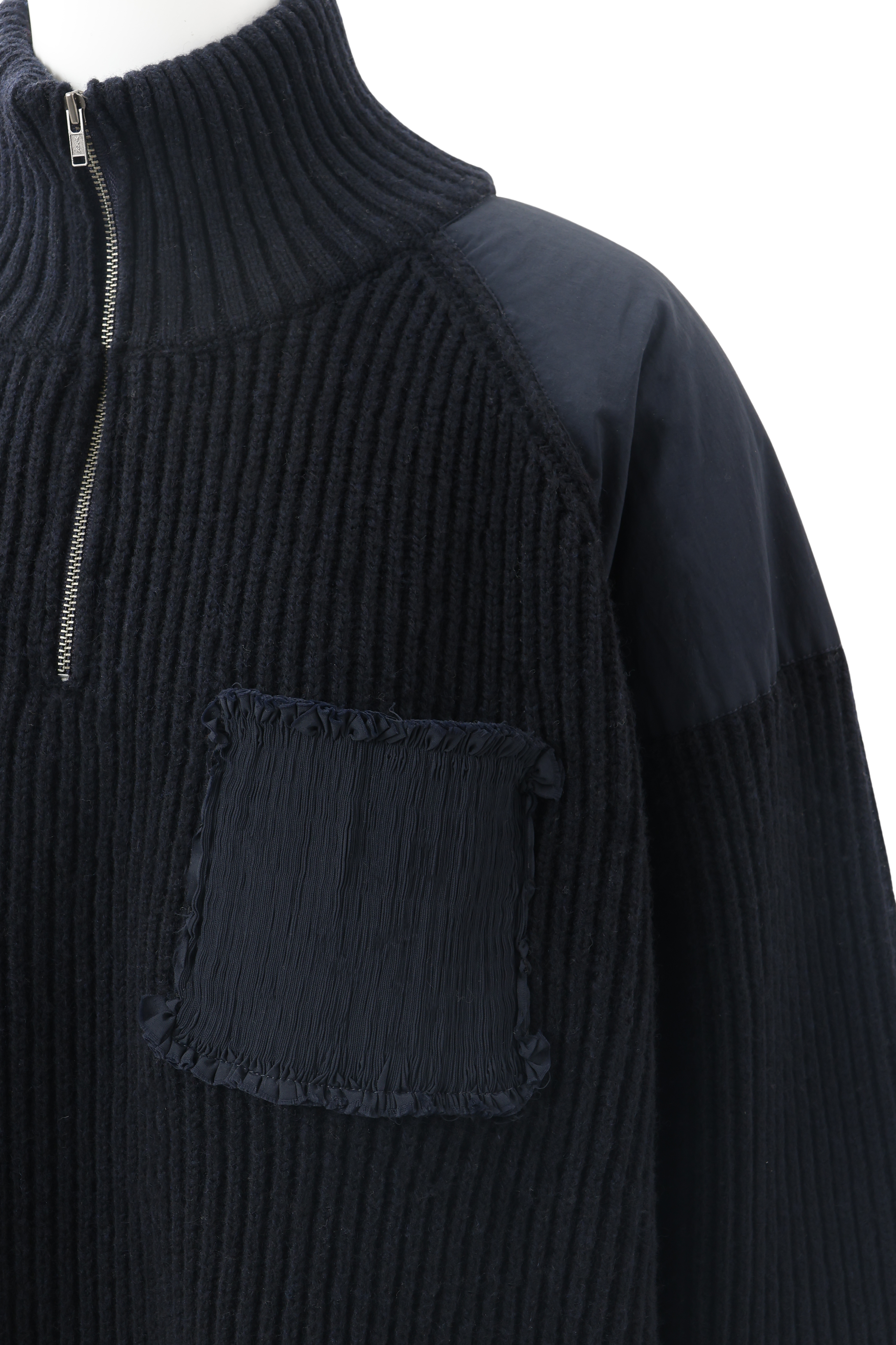 Pleatting Command Sweater - Navy
