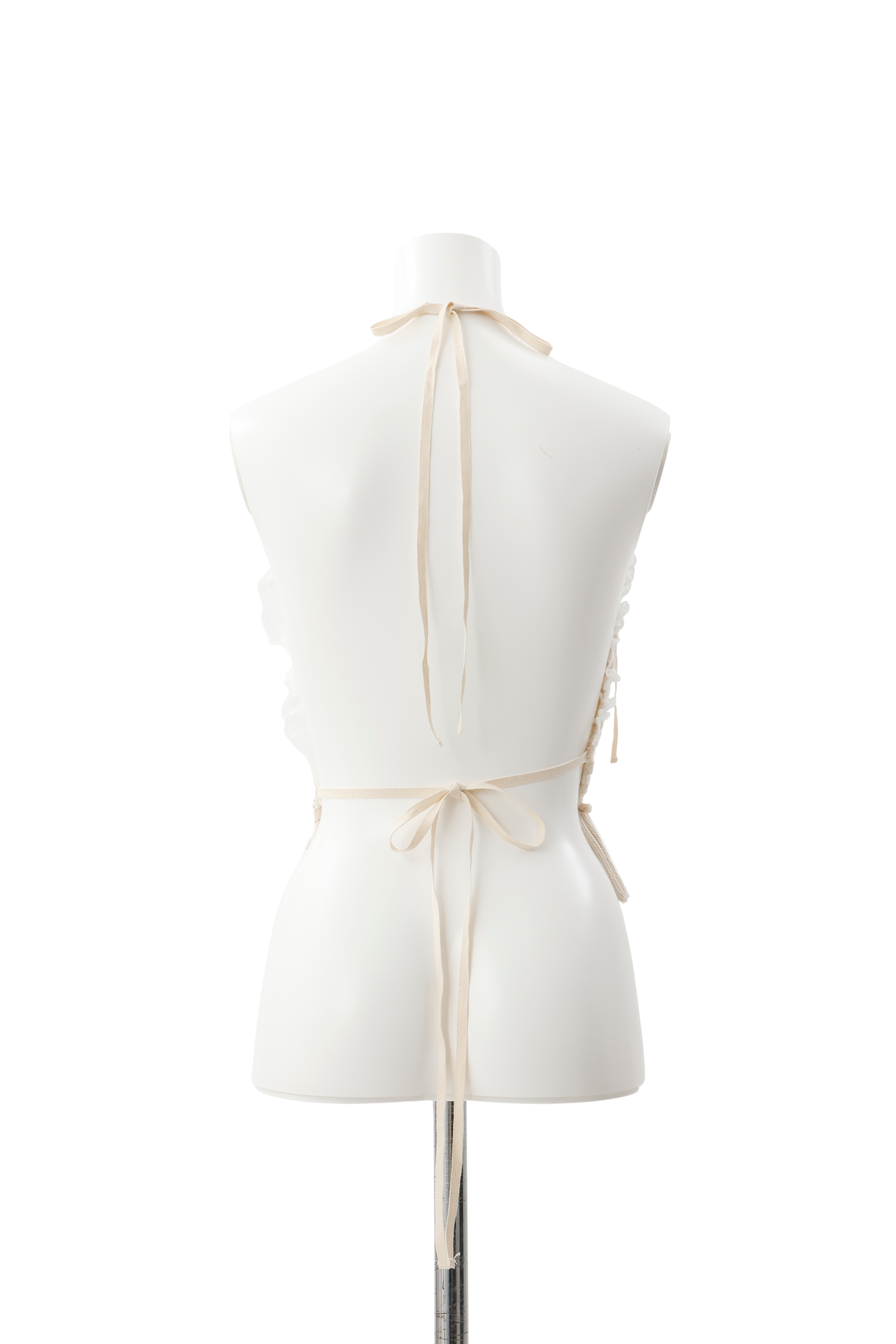 Drape knit bustier - Ivory