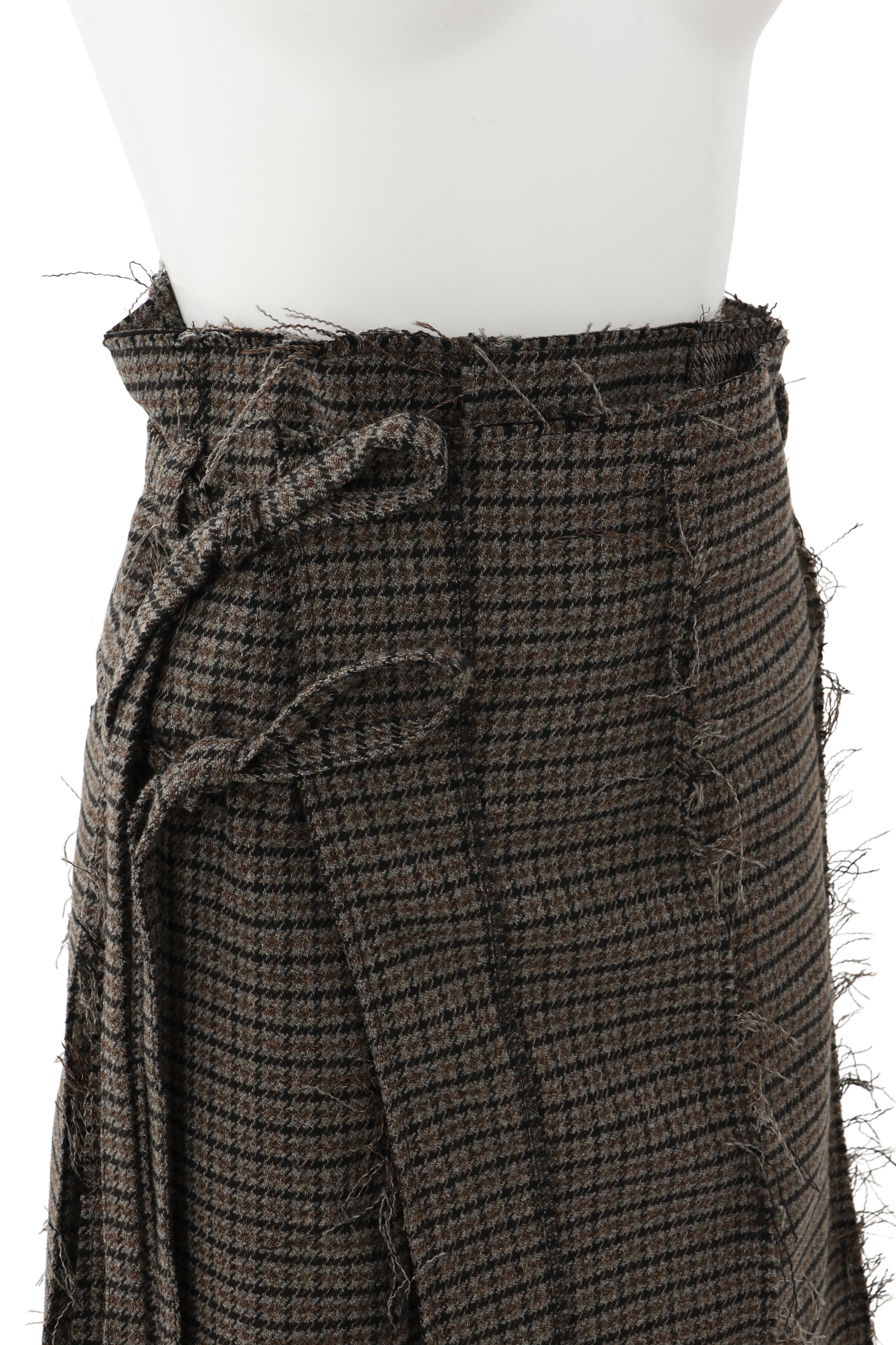 Wrapping skirt - Gray tweed