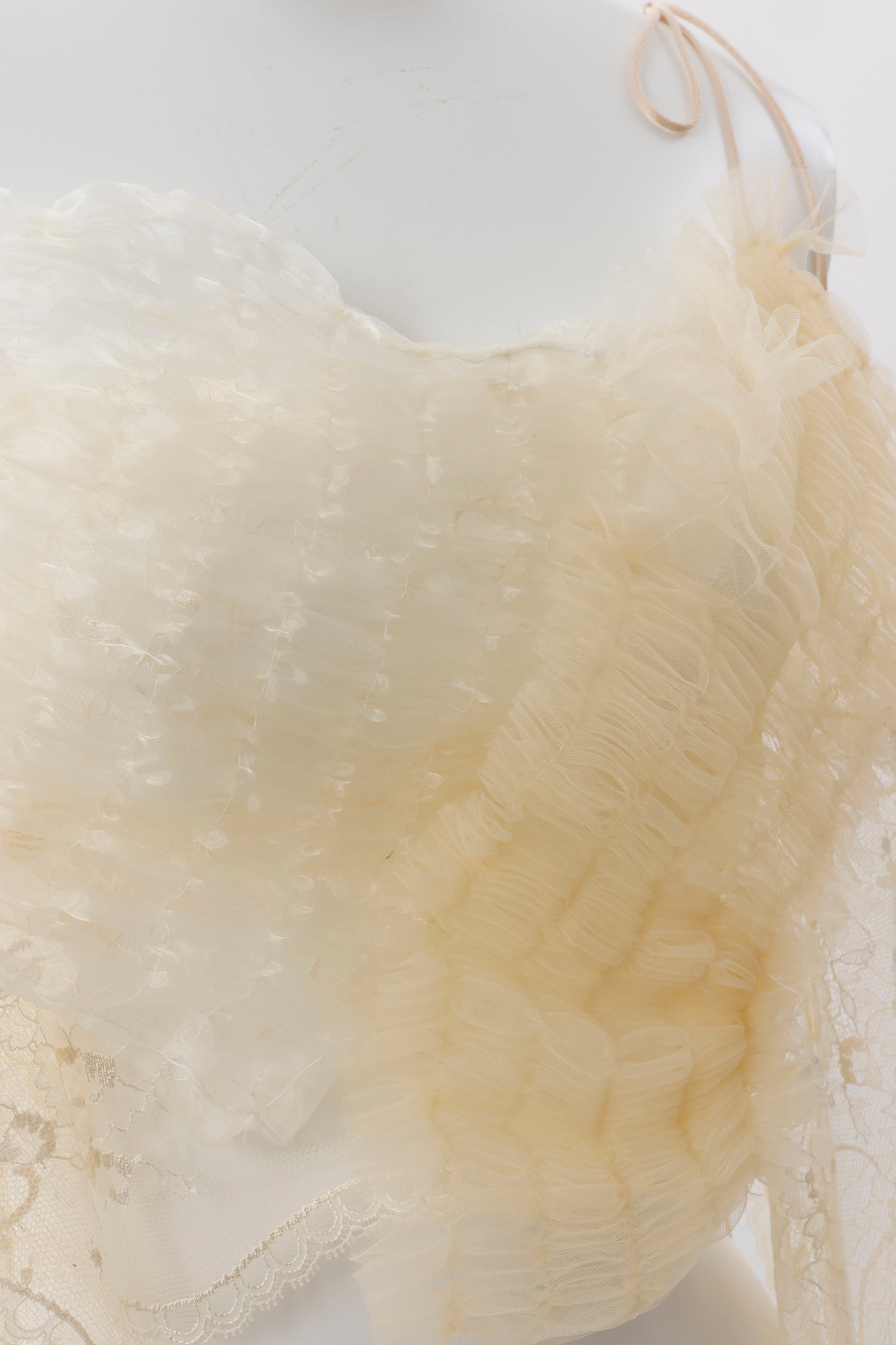 Pleatting bustier - Ivory
