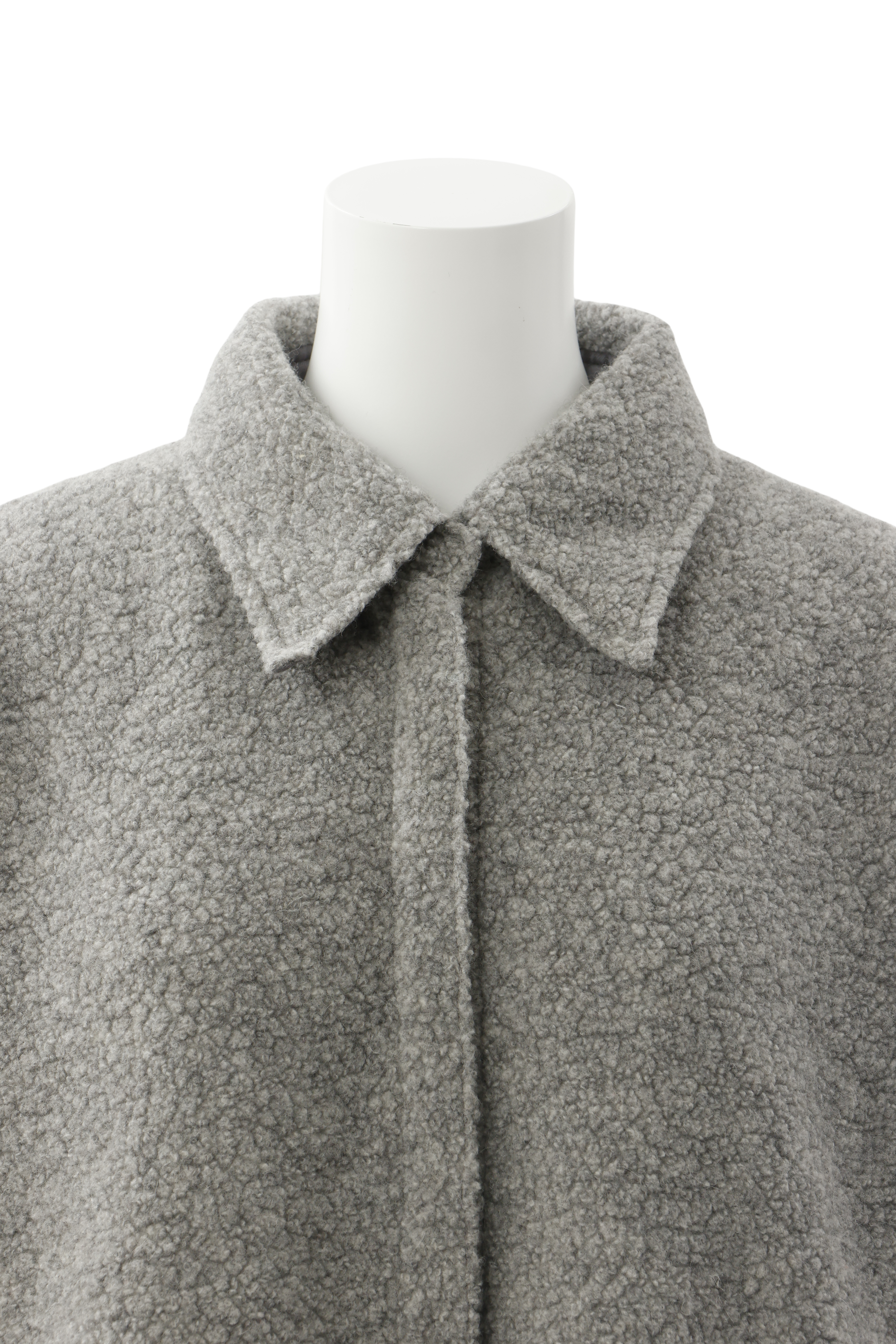 Boa fleece shirt jacket - Gray