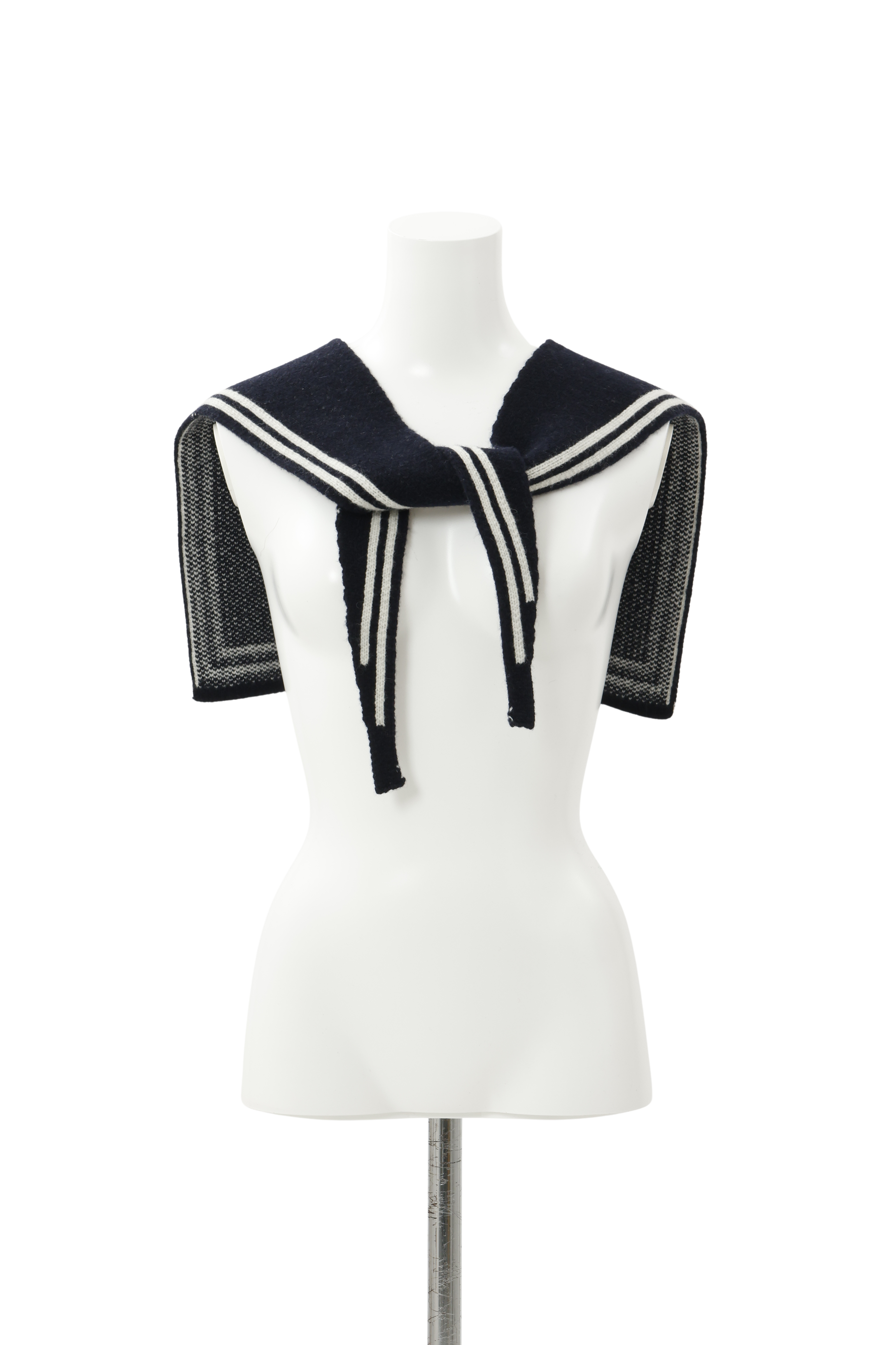 Knit sailor collar - Navy