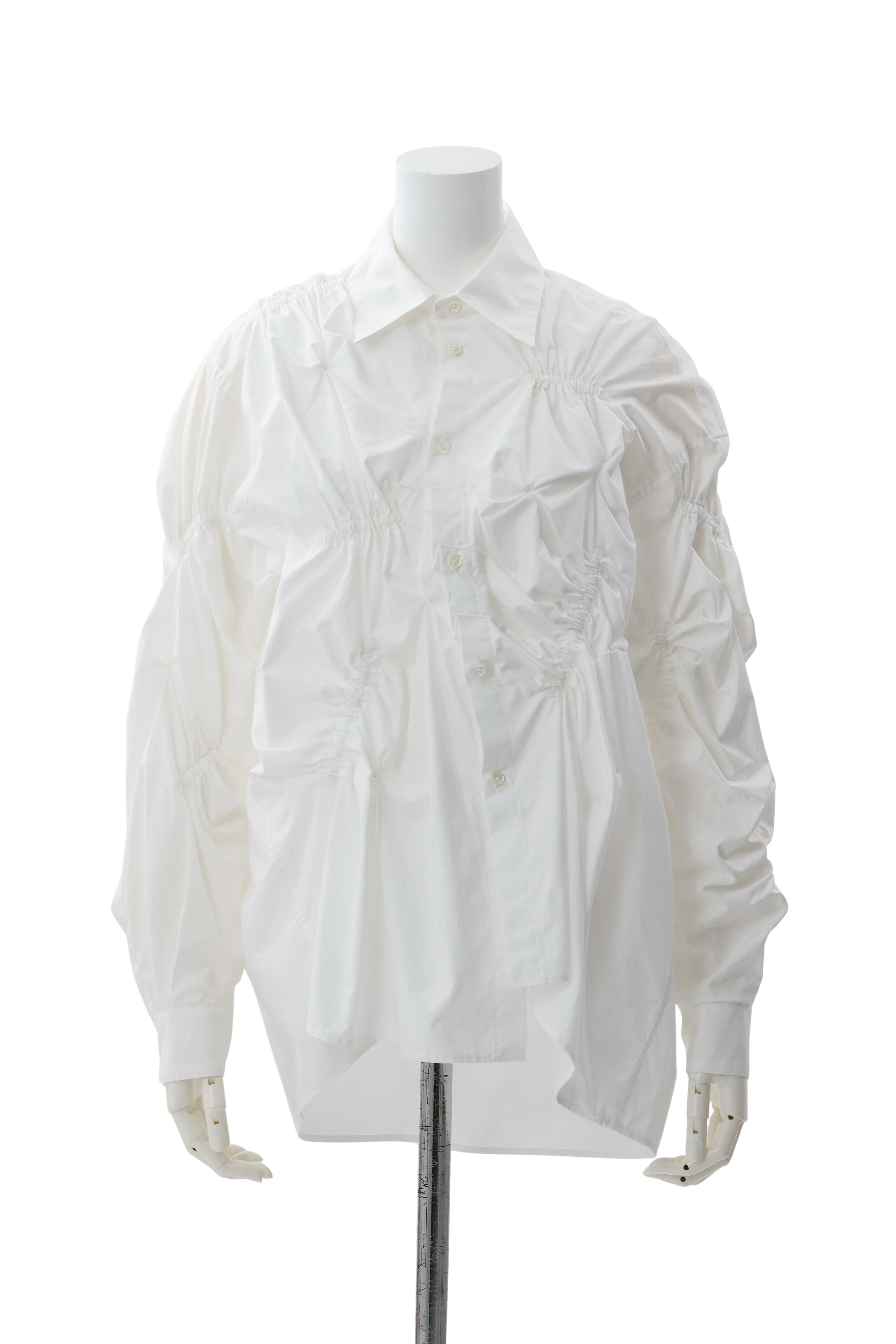 Drape deformation shirt - Off-white