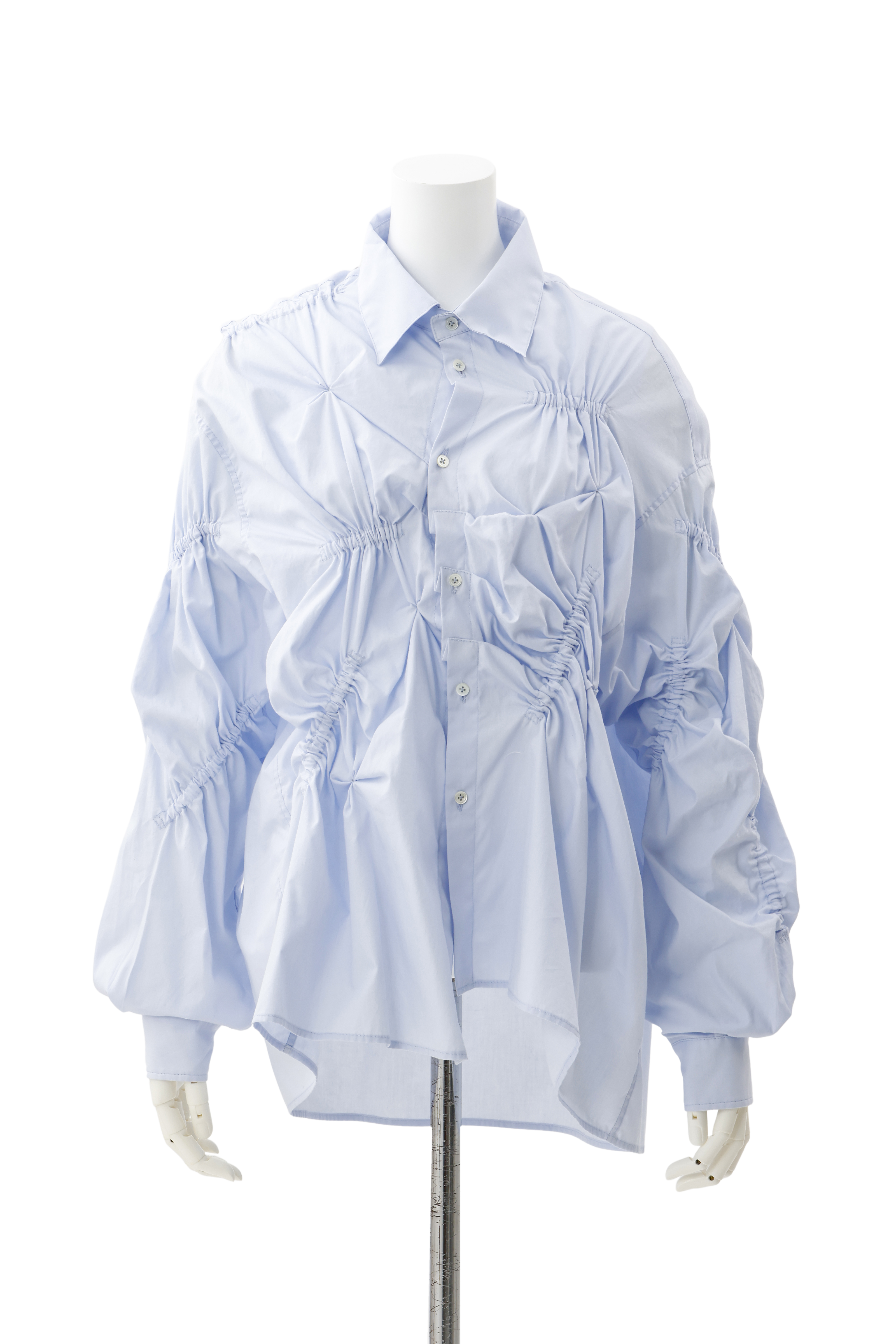 Drape deformation shirt - Blue