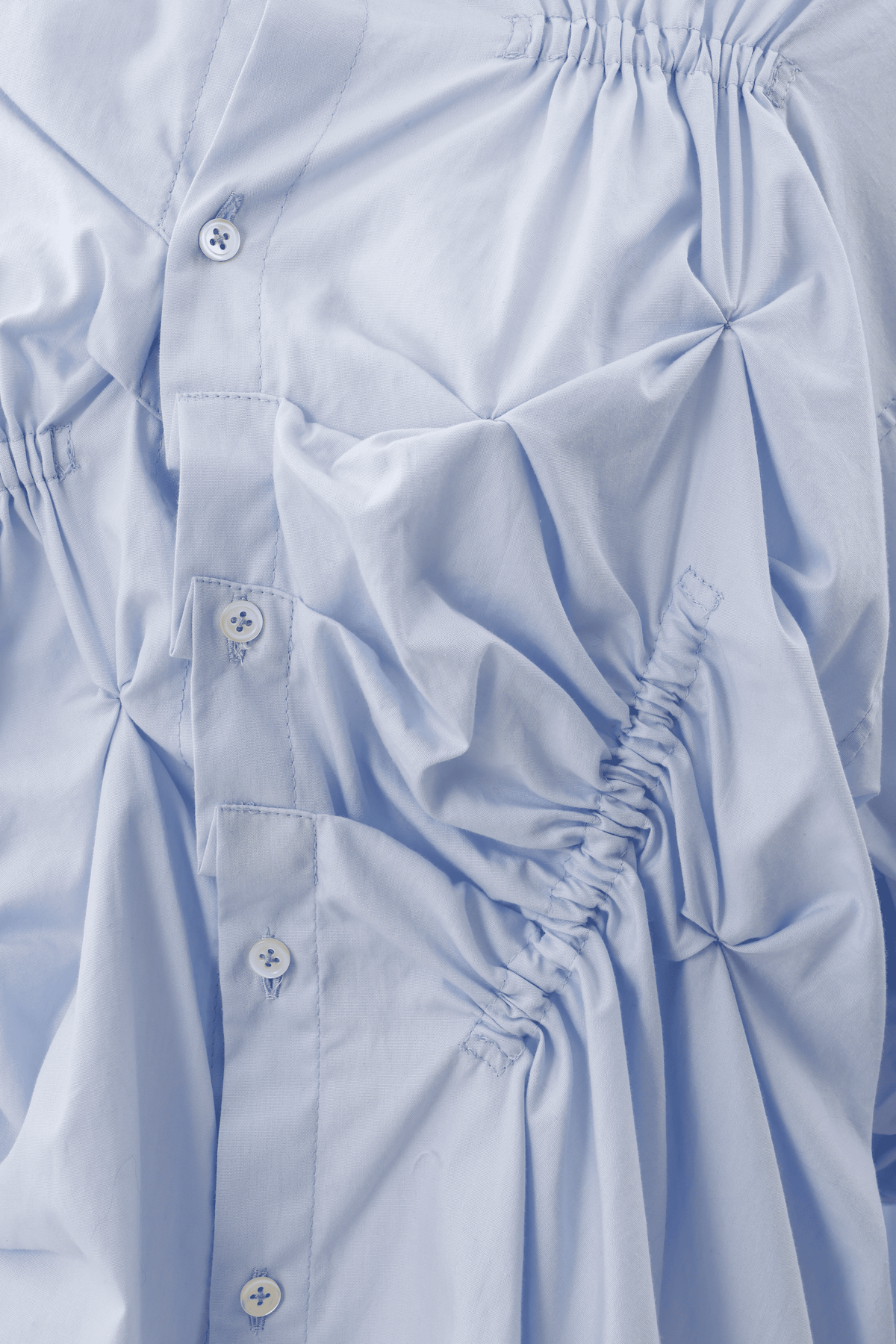 Drape deformation shirt - Blue