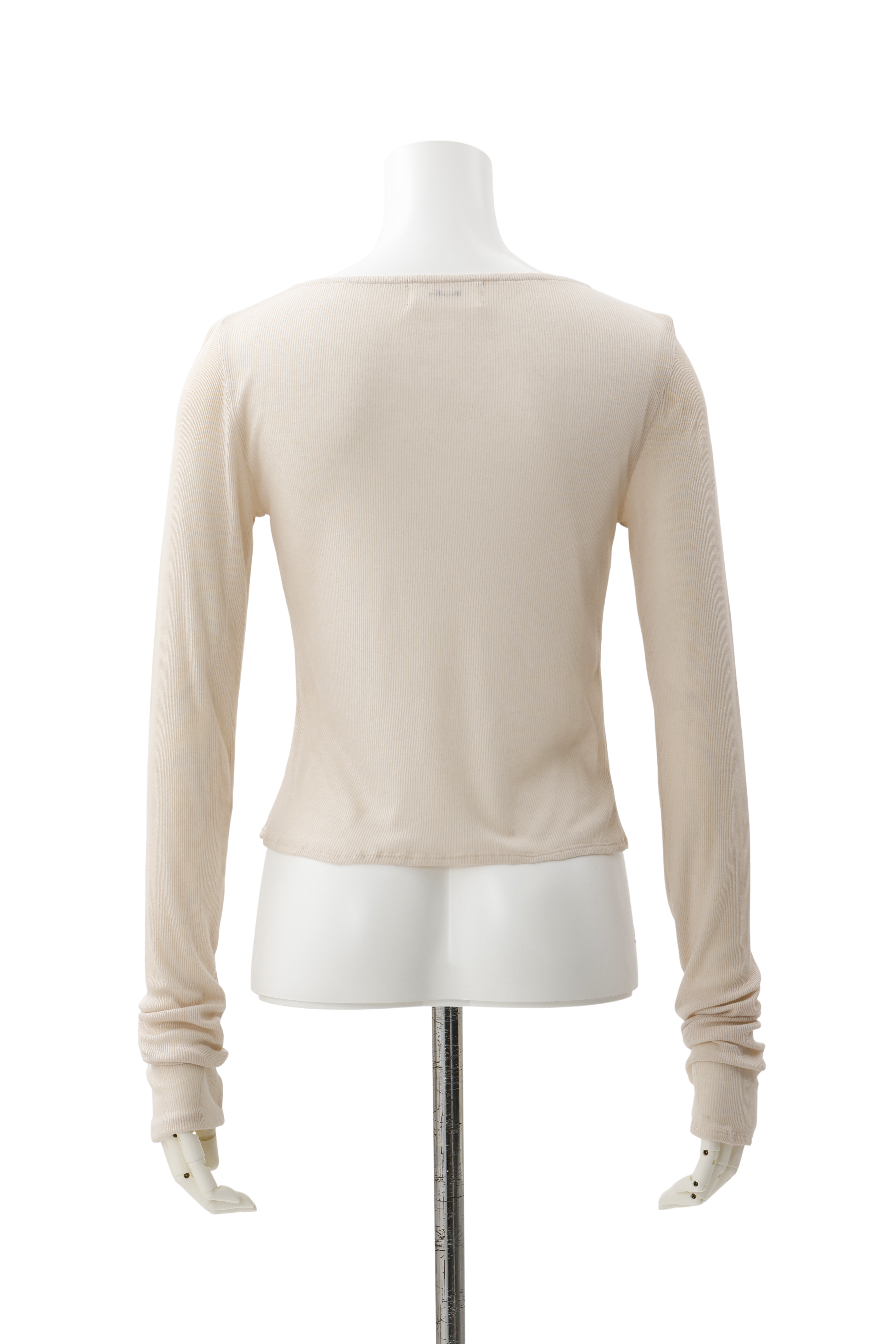 Sheer shell cardigan - Beige